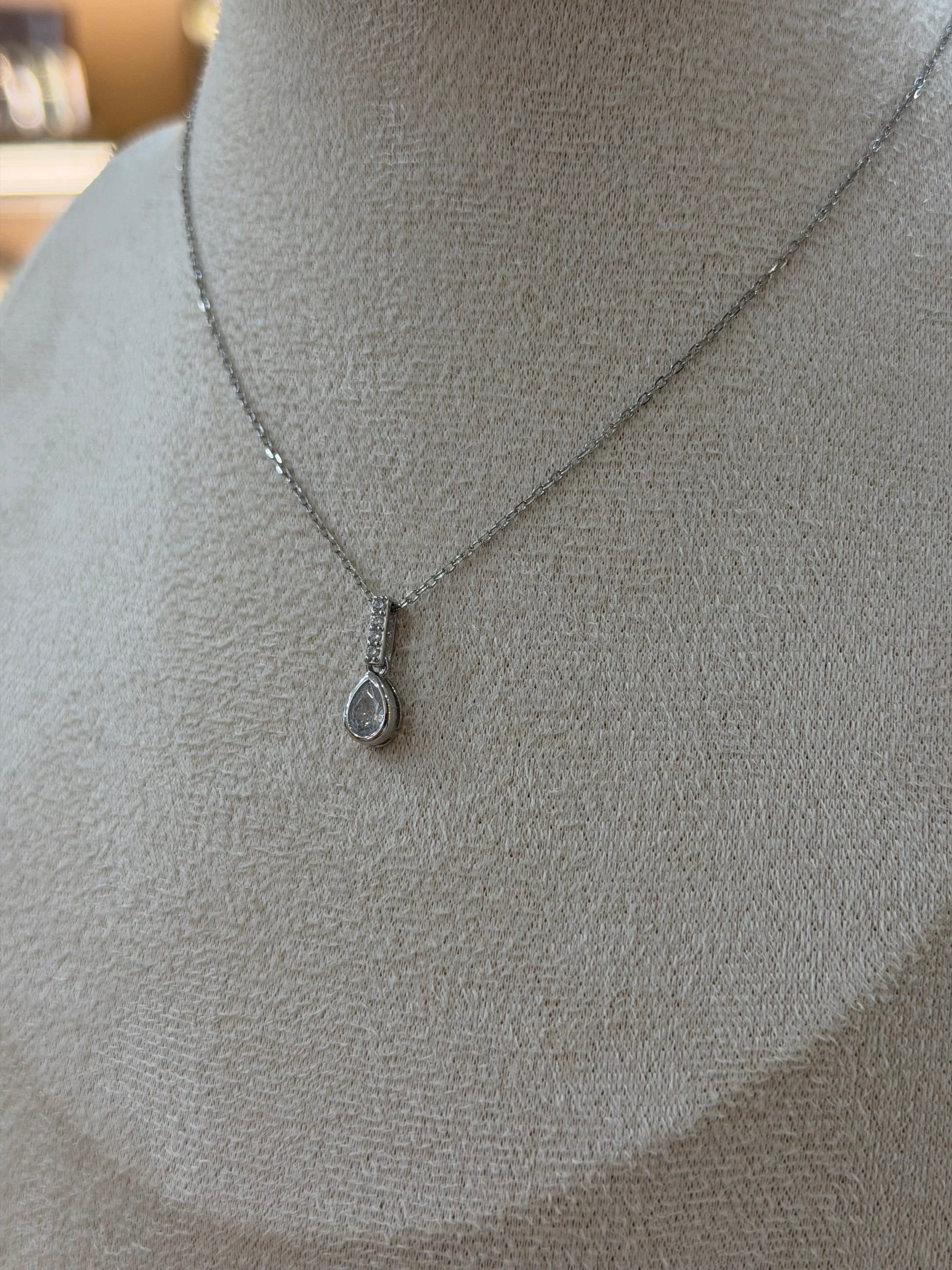 COLLANA GOCCIA ARGENTO 925