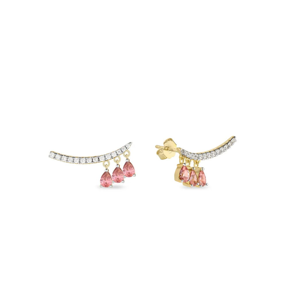 ORECCHINI TRE GOCCE RODOLITE LAURA P