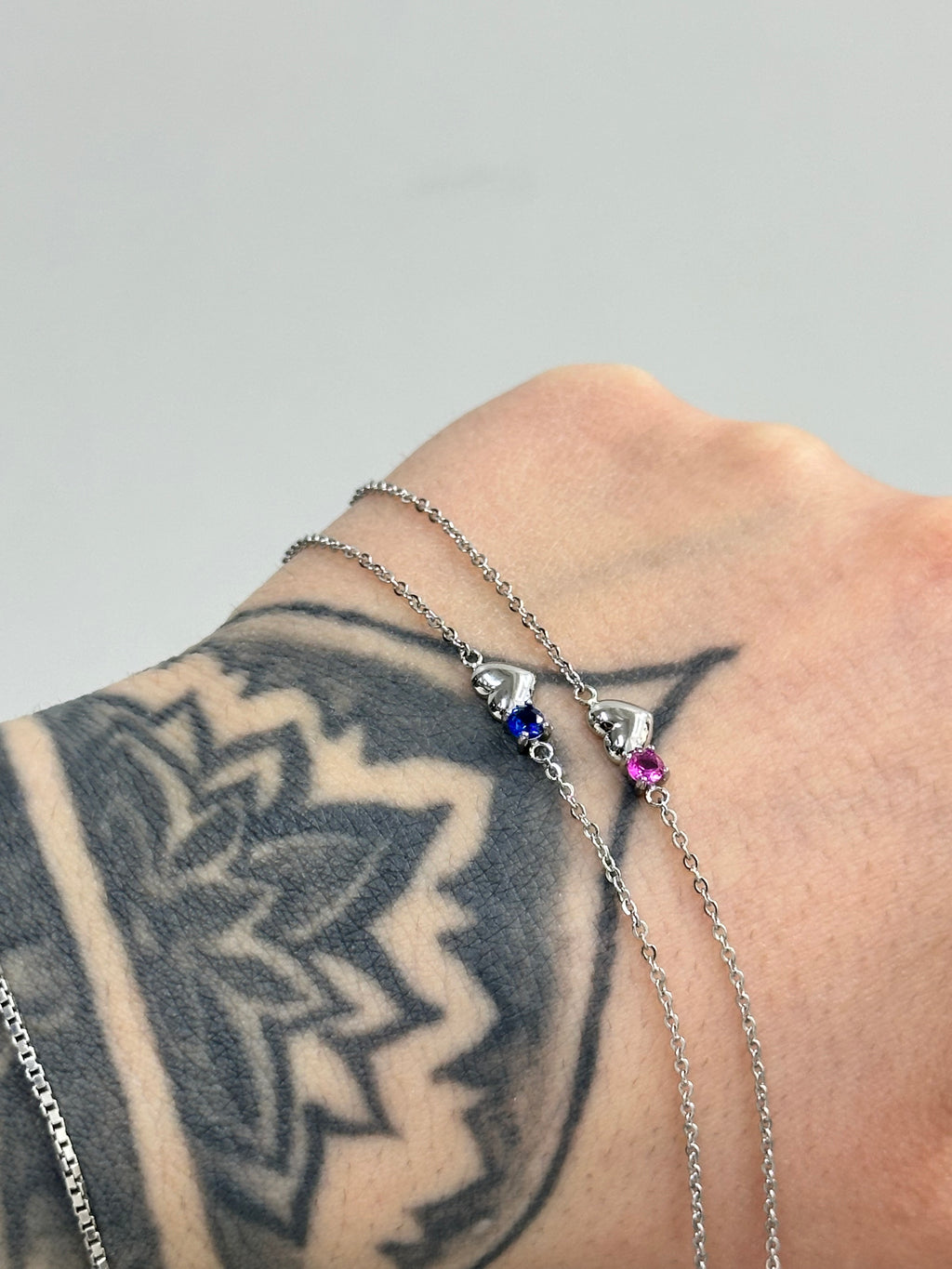 BRACCIALE CON CUORICINO E ZIRCONE LA PETITE