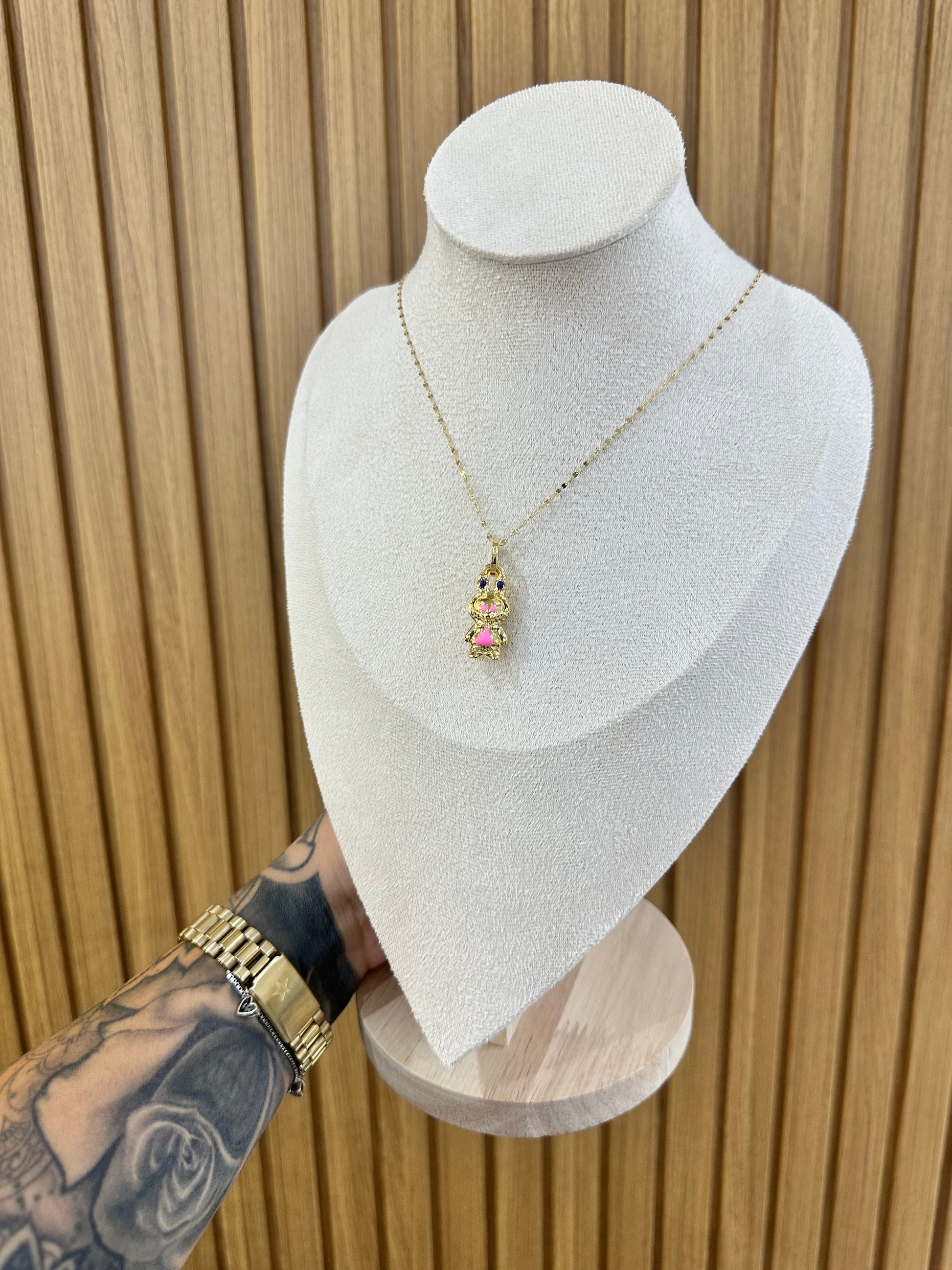 COLLANA LABUBU ORO 18KT