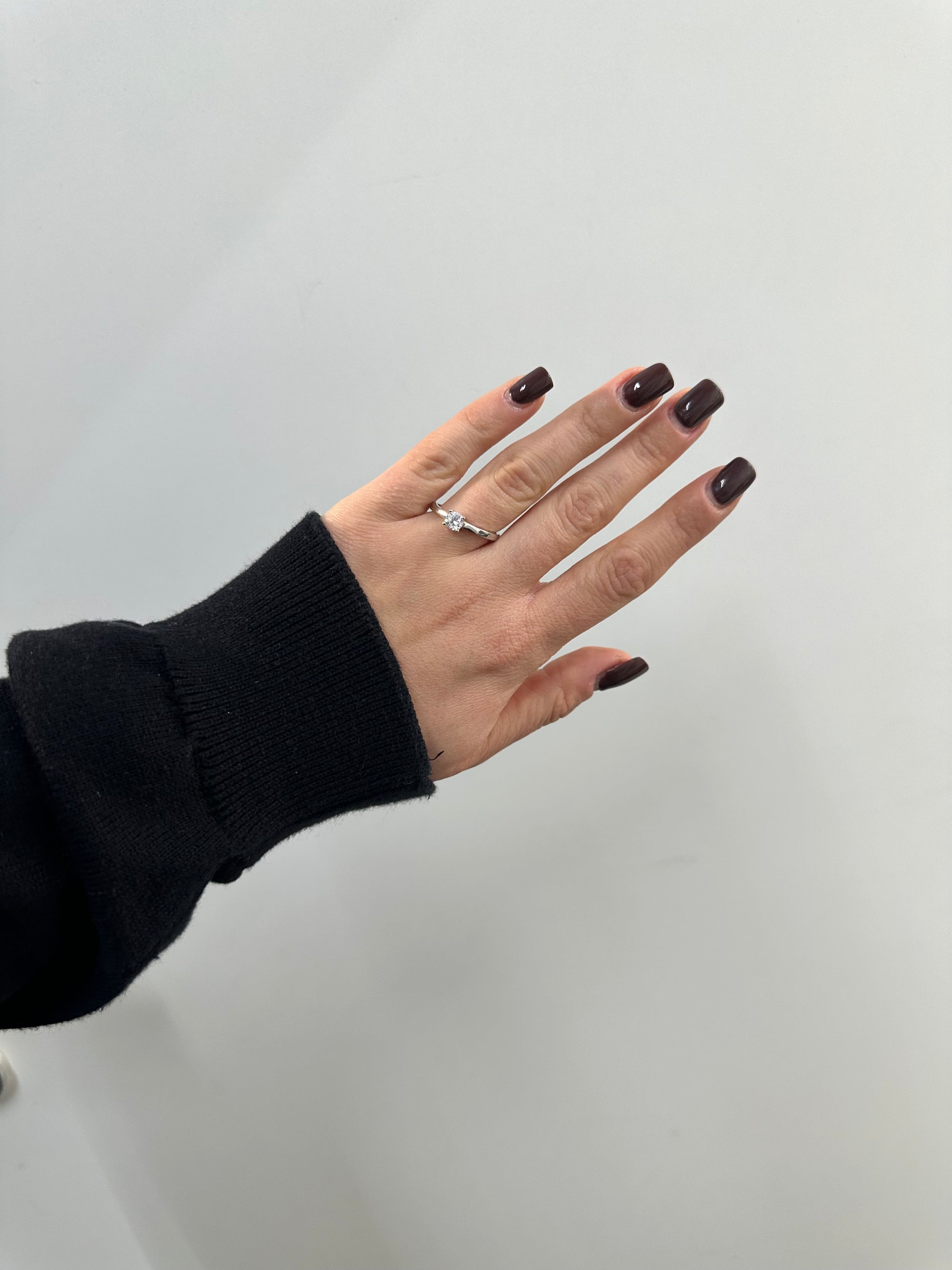 ANELLO SOLITARIO ARGENTO 925