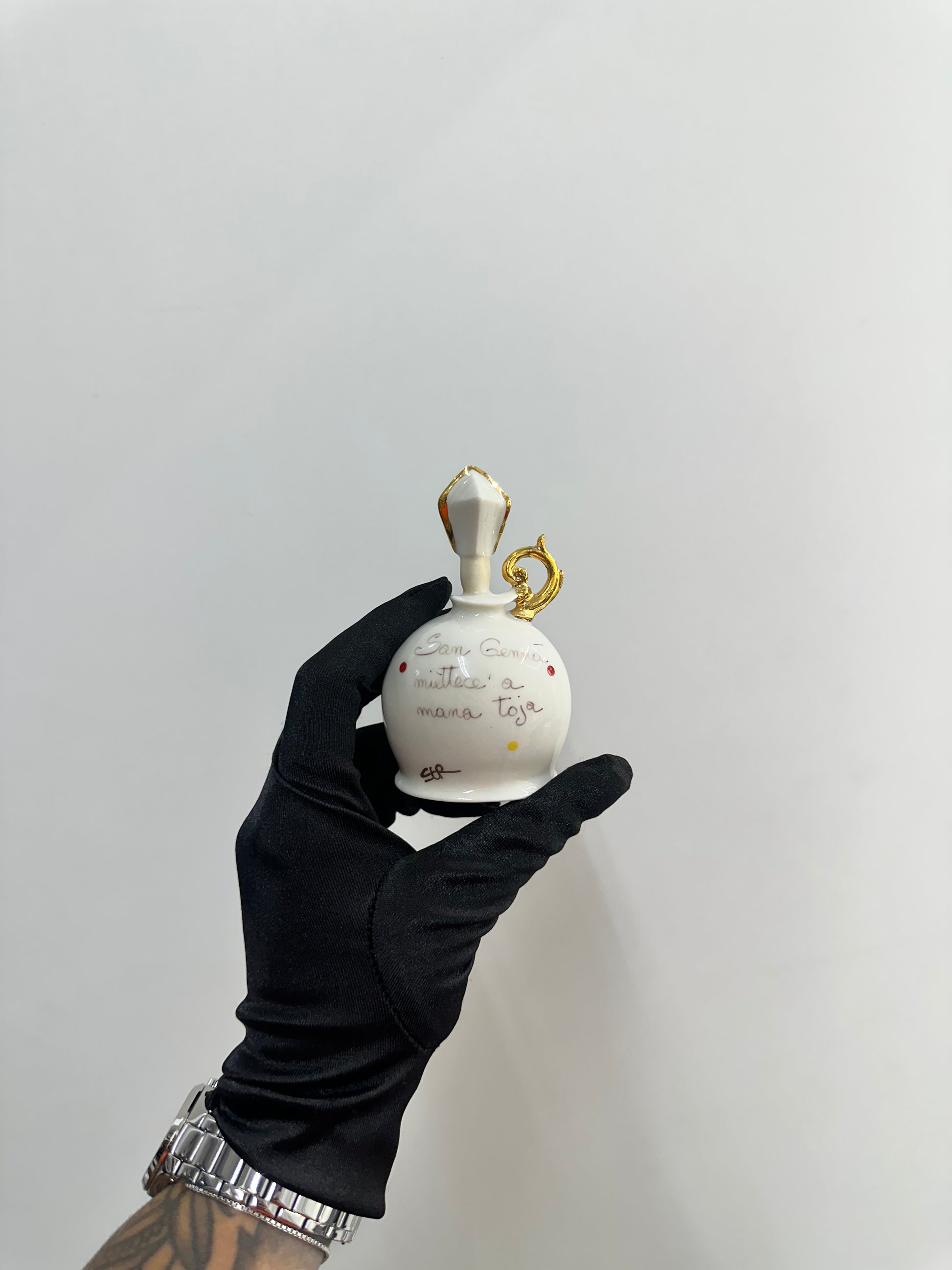 CAMPANA SAN GENNARO CERAMICA DI CAPODIMONTE
