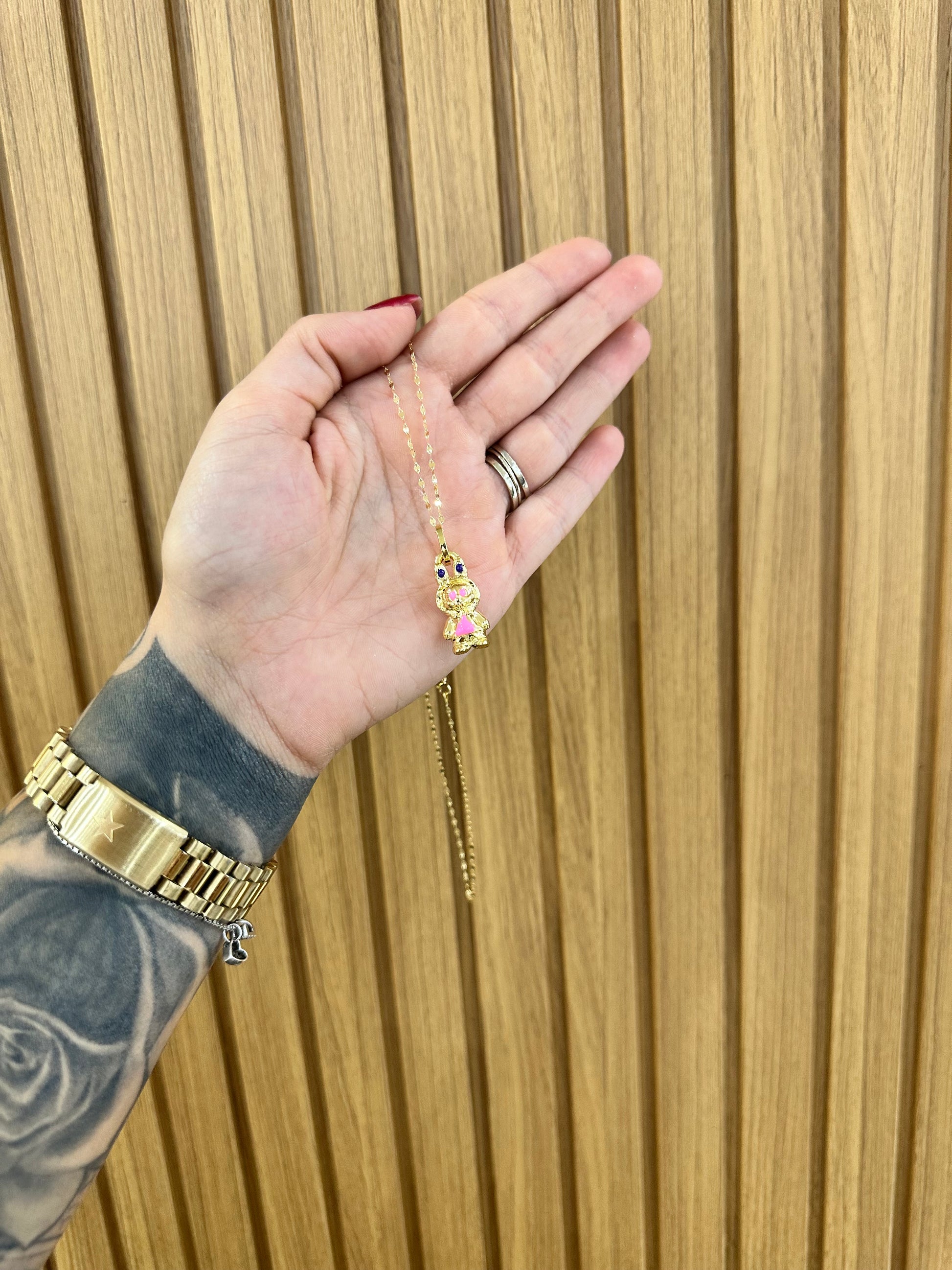 COLLANA LABUBU ORO 18KT