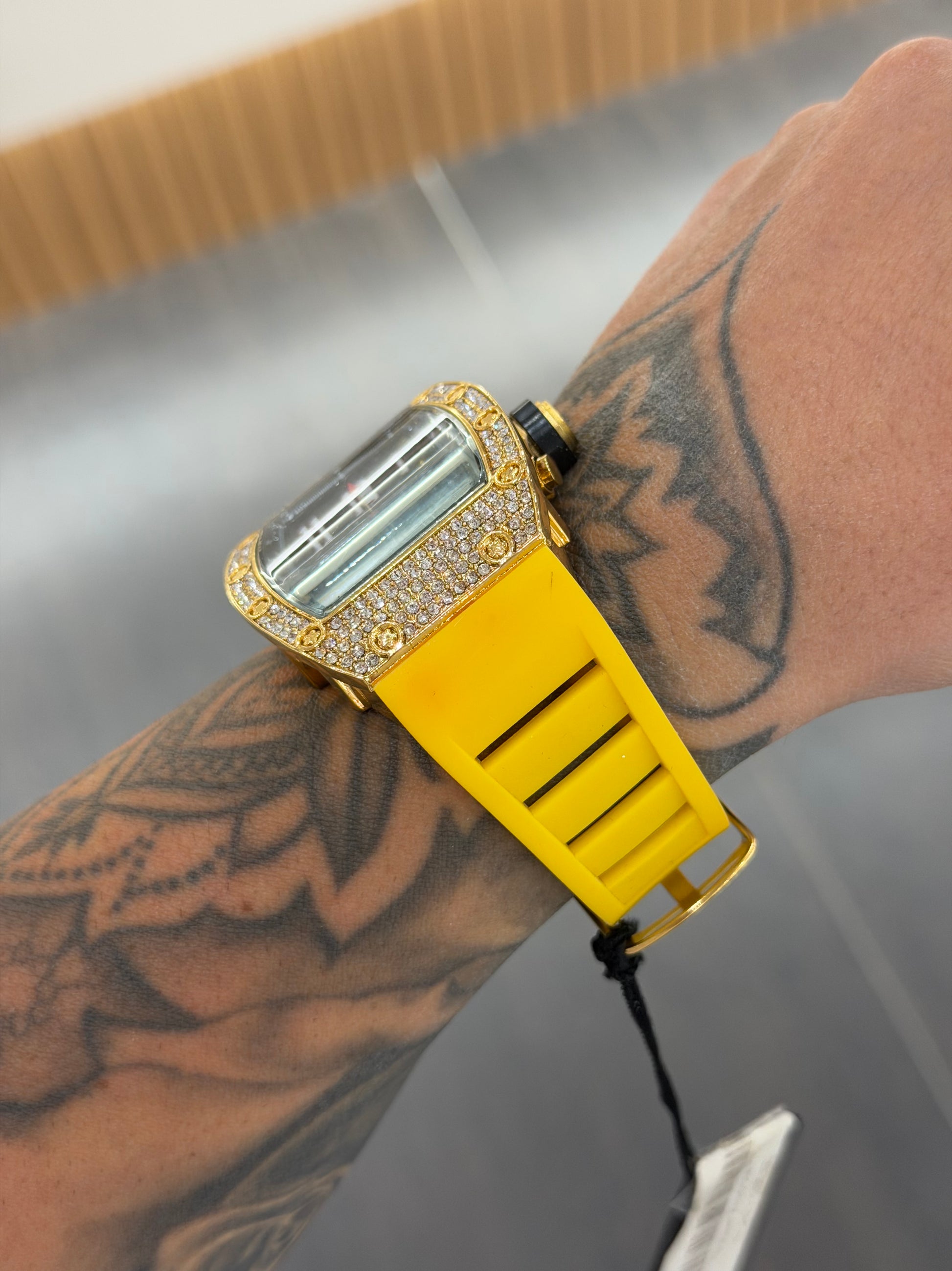 OROLOGIO RAPPER AMERICA GIALLO E ORO