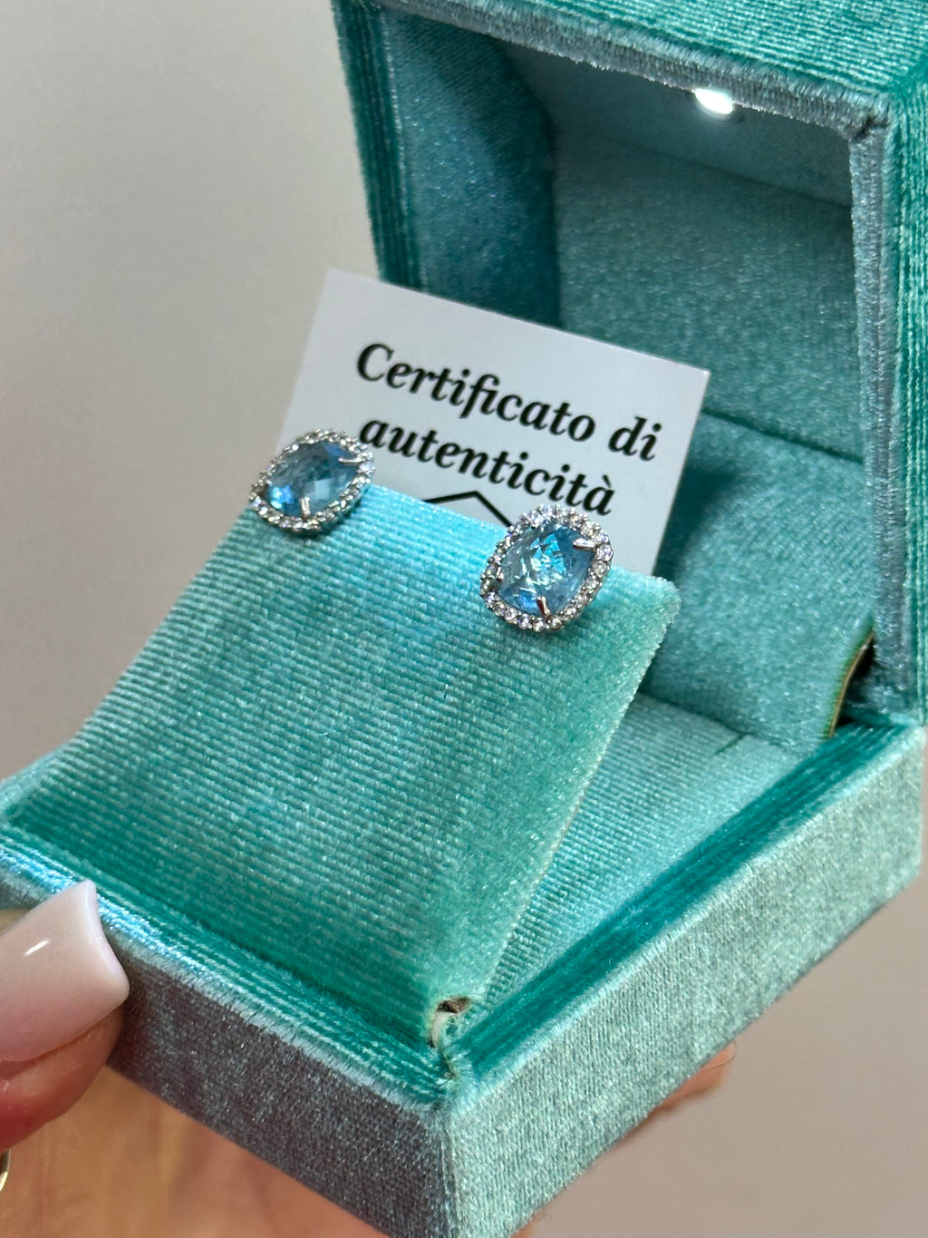 ORECCHINI ORO 18KT CON ZIRCONI