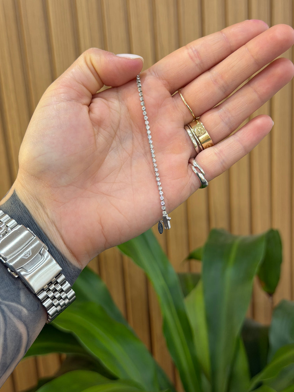 BRACCIALE TENNIS ORO 18KT CON ZIRCONI