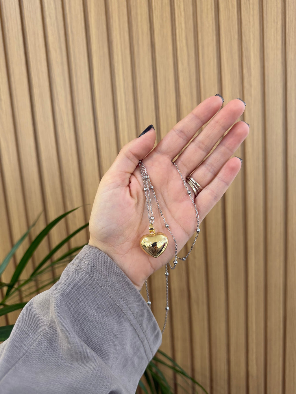 COLLANA CHIAMA ANGELI CUORE BICOLORE