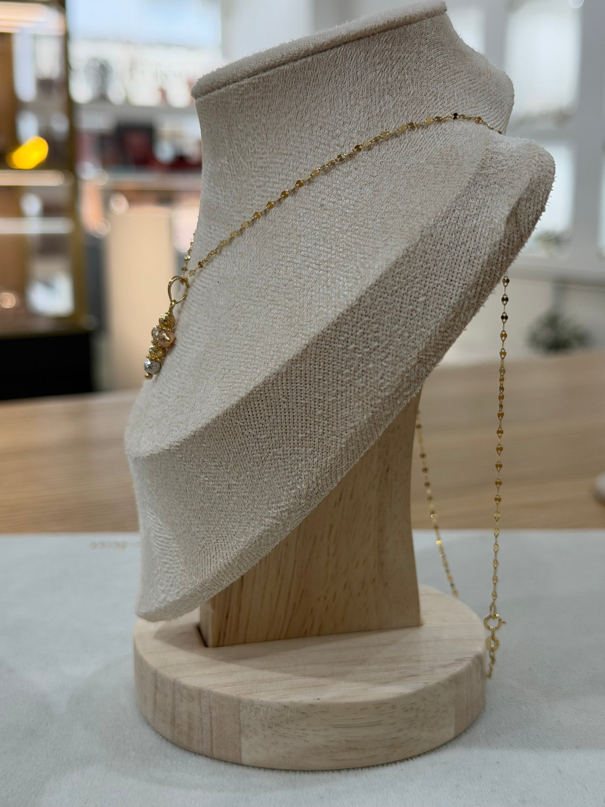 COLLANA IN ORO 18KT CON CROCE MILLE LUCI