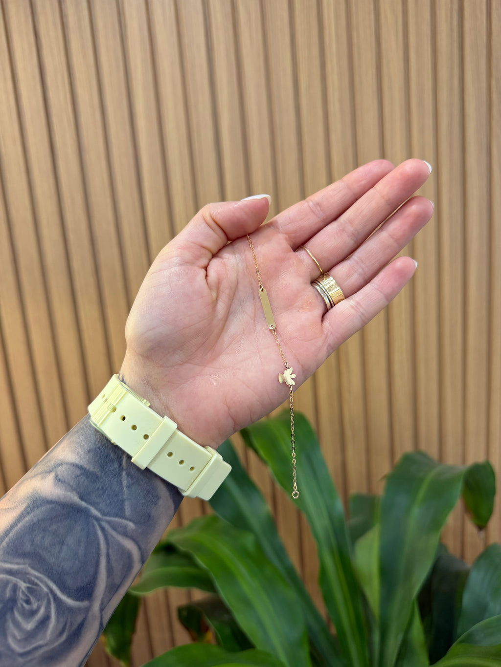 BRACCIALE BATTESIMALE CON TARGHETTA E ANGELO
