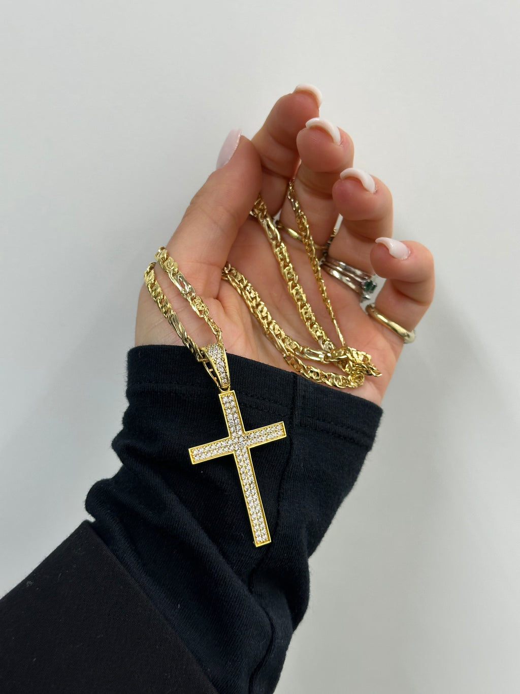 COLLANA ORO 18KT CON CROCIFISSO