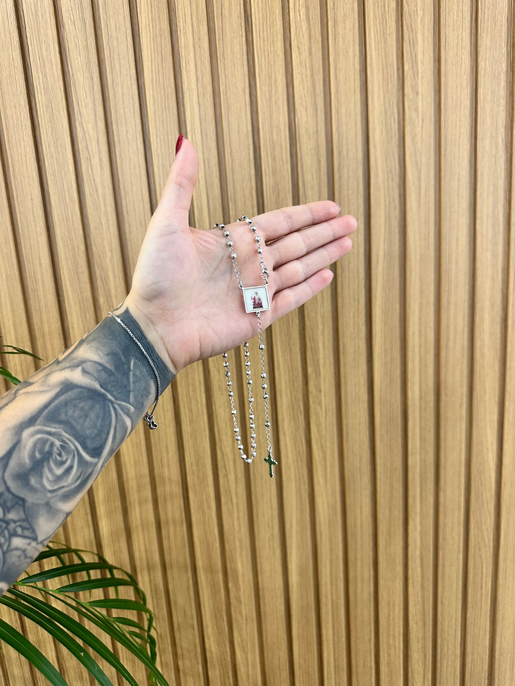 COLLANA ROSARIO CON SAN GIULIANO