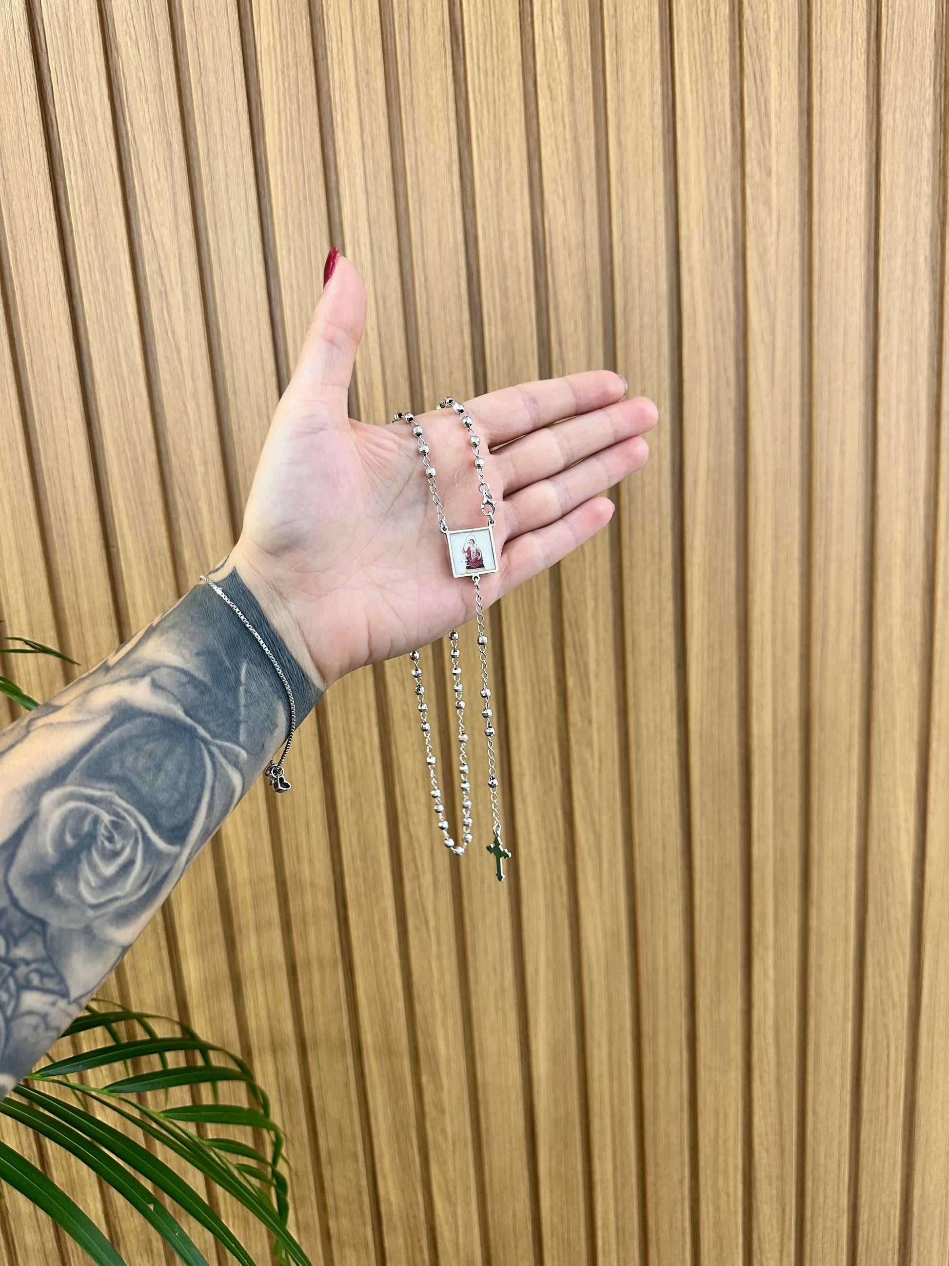 COLLANA ROSARIO CON SAN GIULIANO