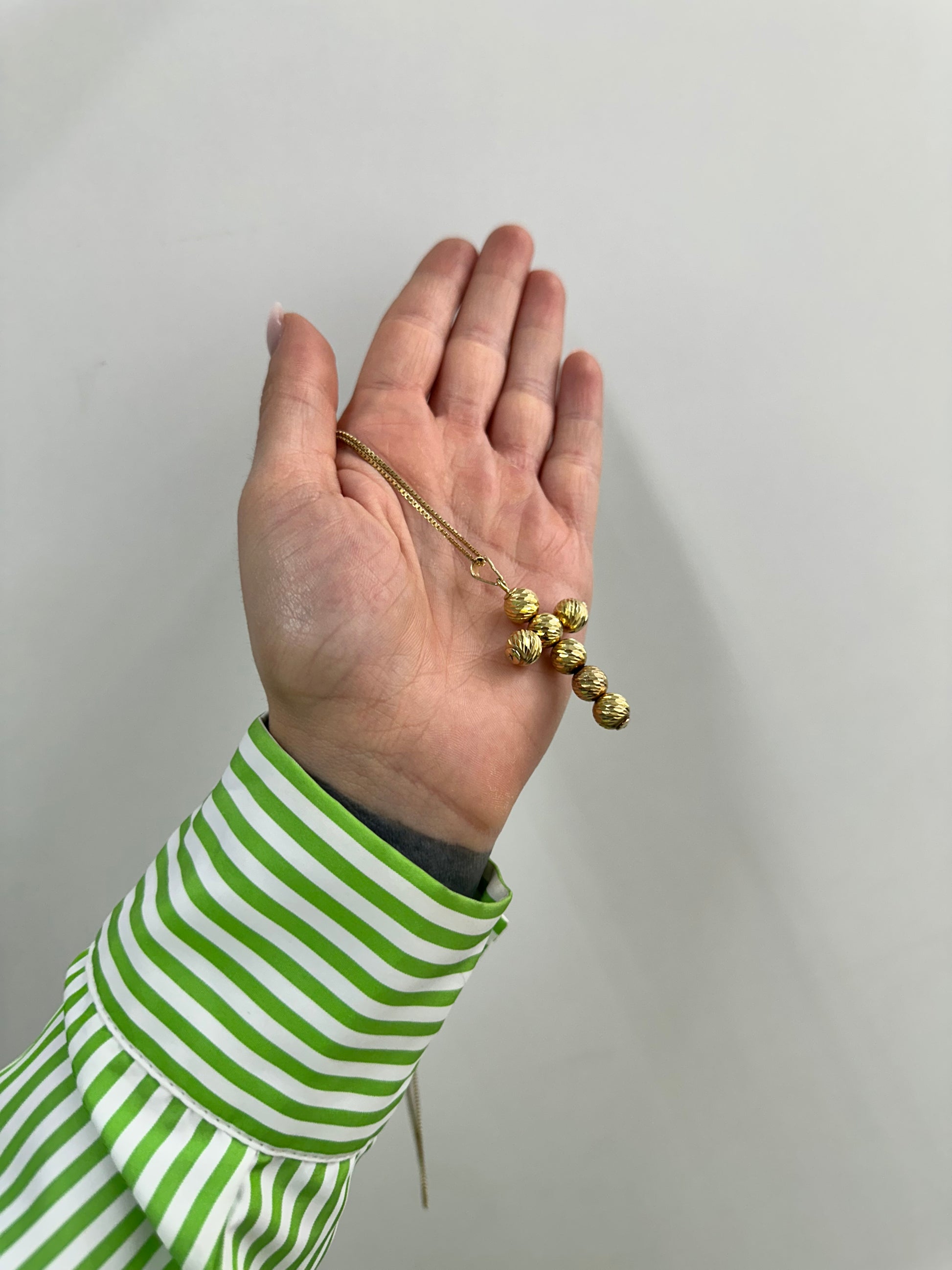 COLLANA CROCE MILLE LUCI ARGENTO DORATO