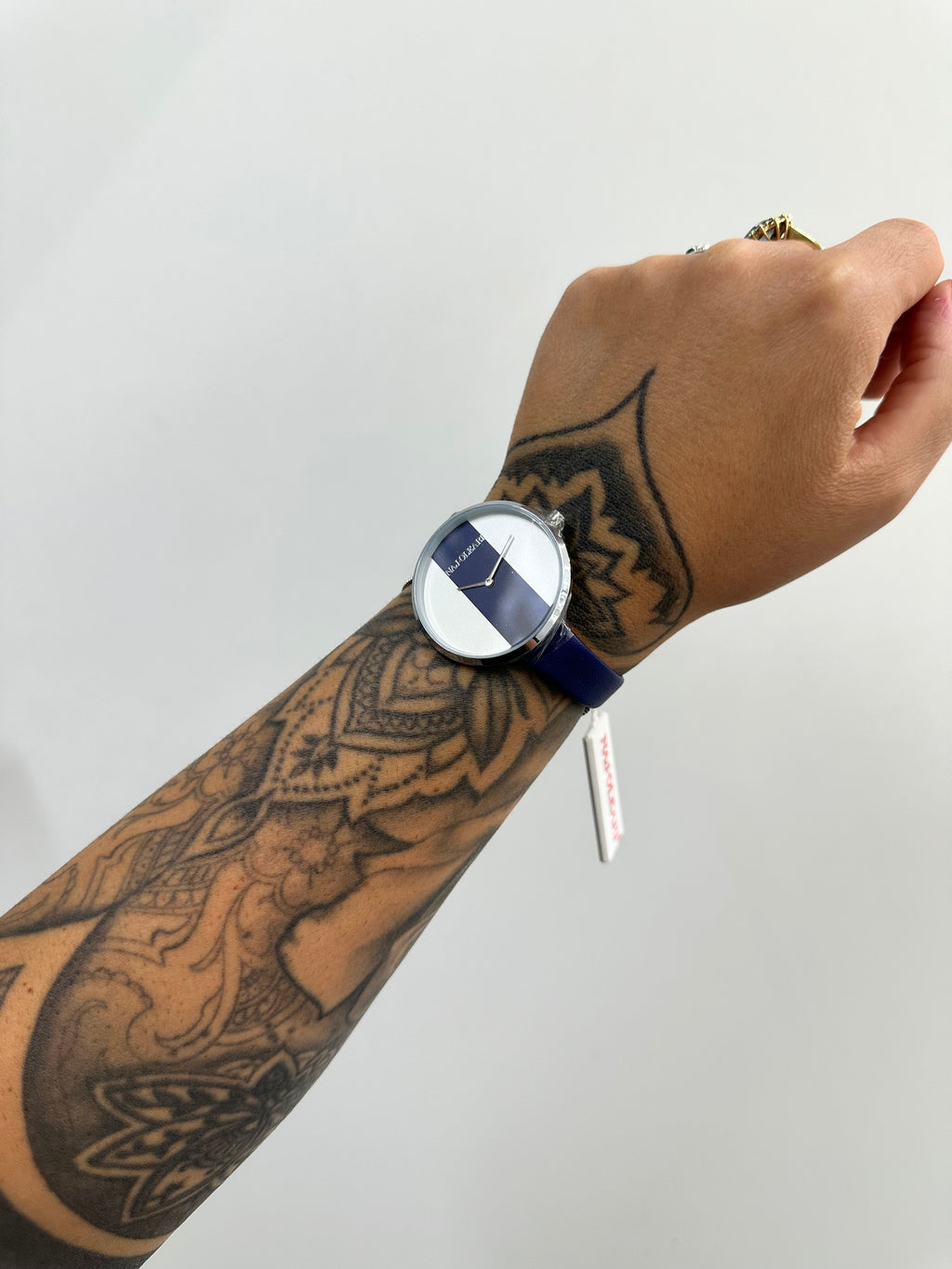 OROLOGIO NAJ-OLEARI CON CINTURINO IN PELLE BLU