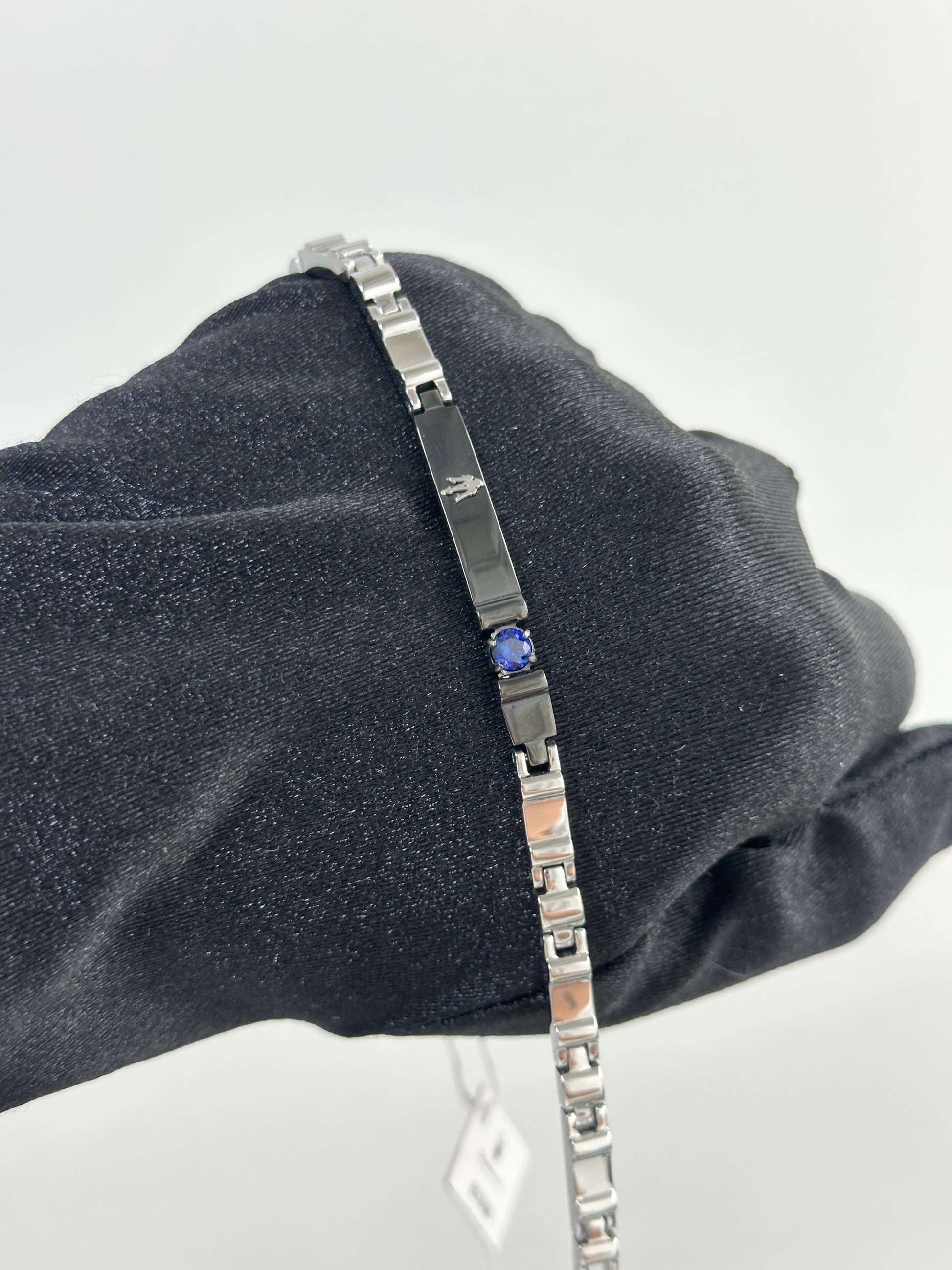 BRACCIALE MASERATI CON ZIRCONE BLU