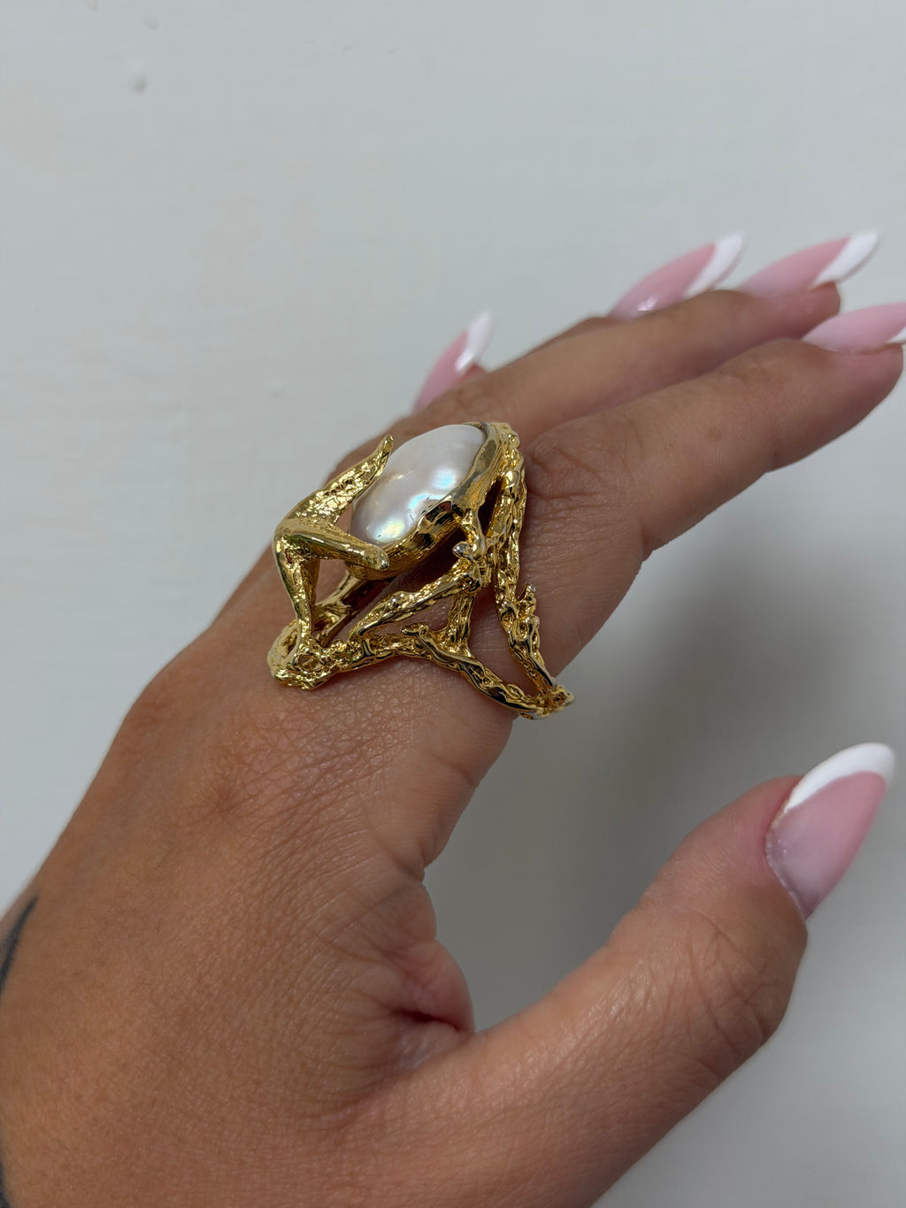ANELLO FEDELE STELLA CON PERLA