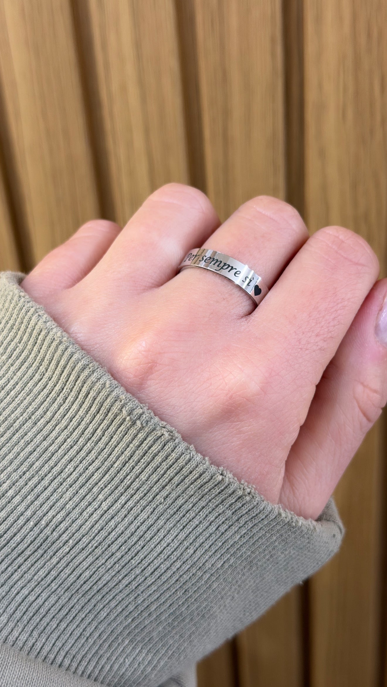 ANELLO PER SEMPRE SÌ ARGENTO 925