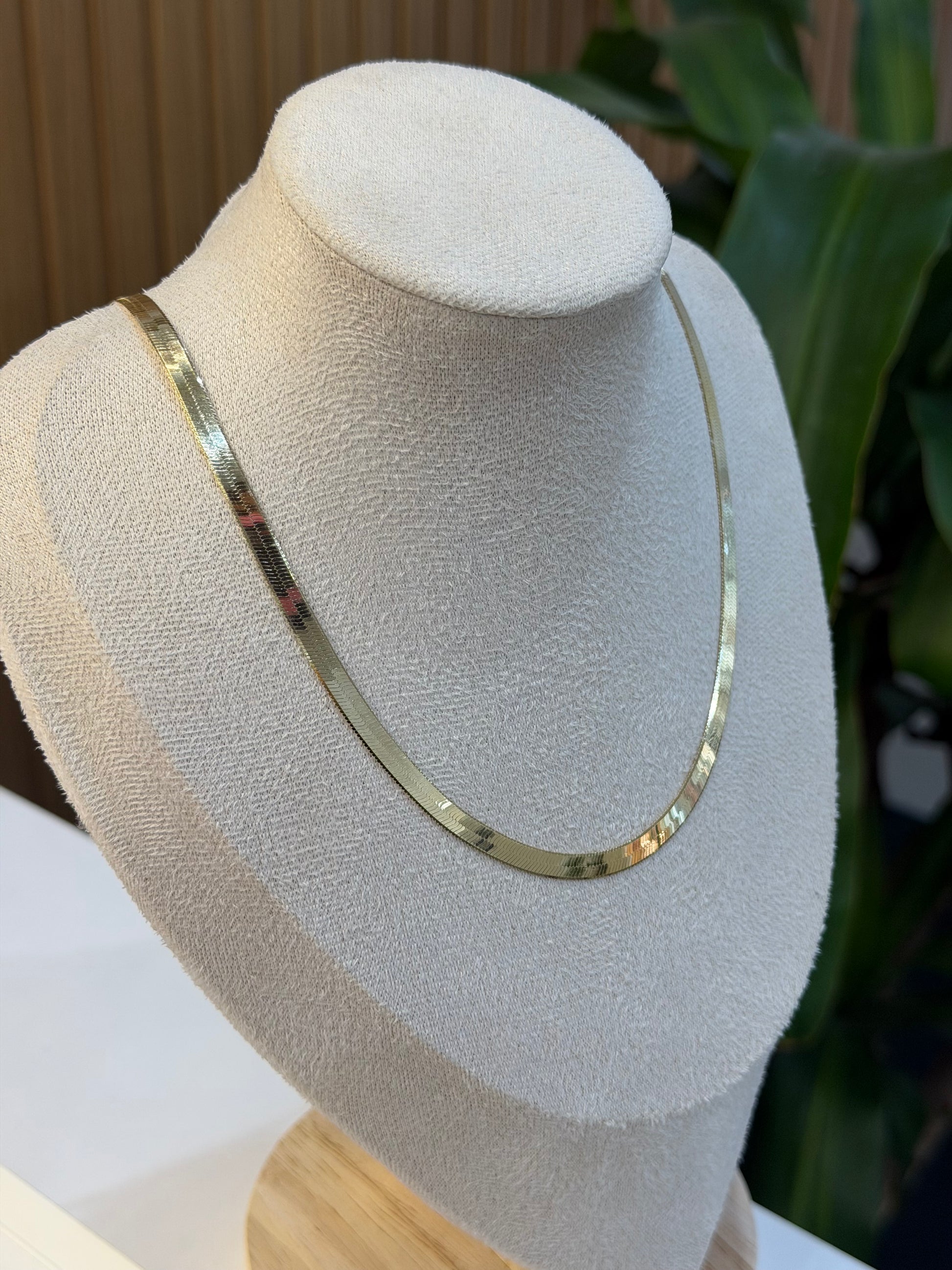 COLLANA PIATTINA ARGENTO 925 CON DORATURA
