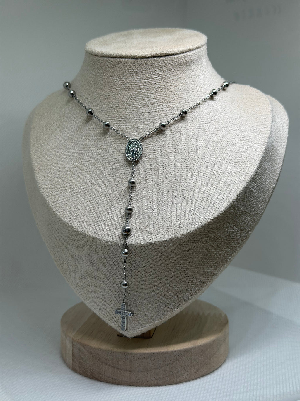 COLLANA ROSARIO LIU JO ACCIAIO