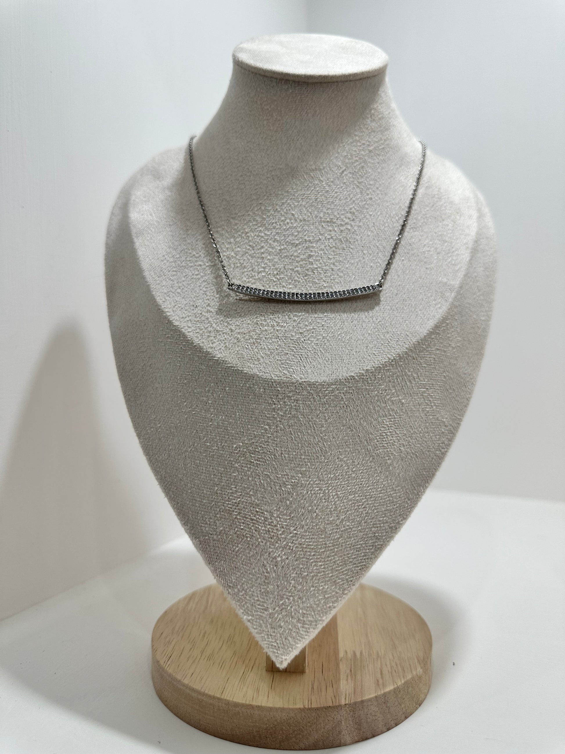 COLLANA HALF TENNIS ARGENTO 925