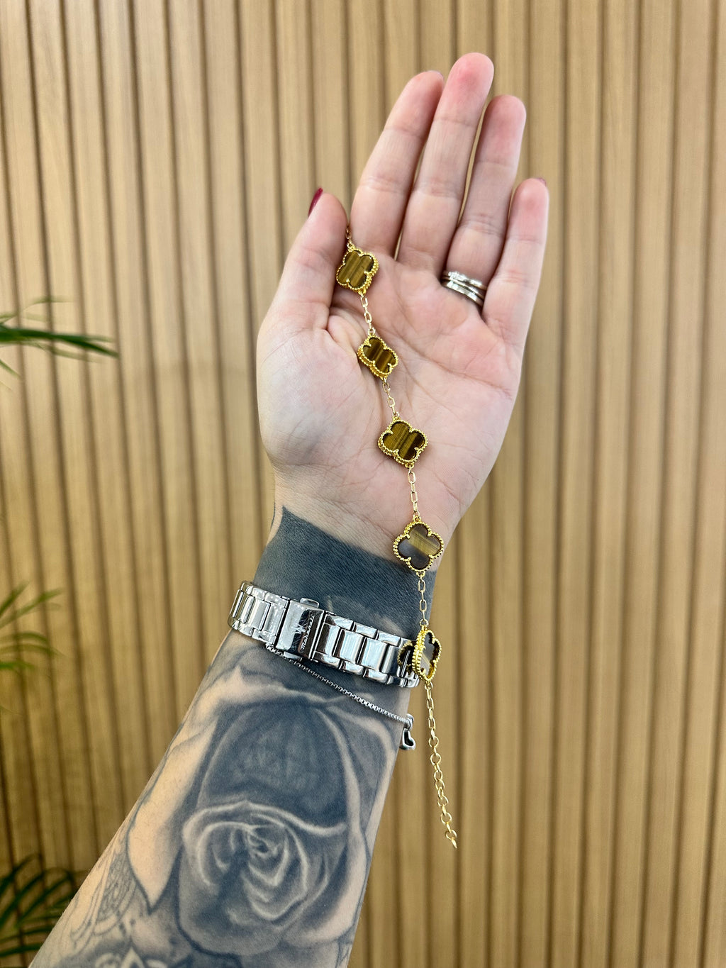 BRACCIALE QUADRIFOGLIO TIGER