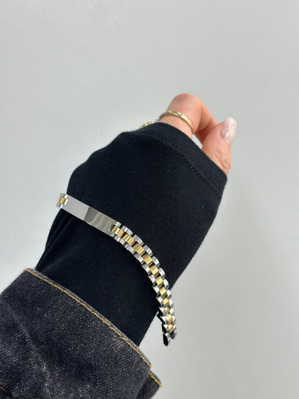 BRACCIALE ACCIAIO MAGLIA JUBILEE