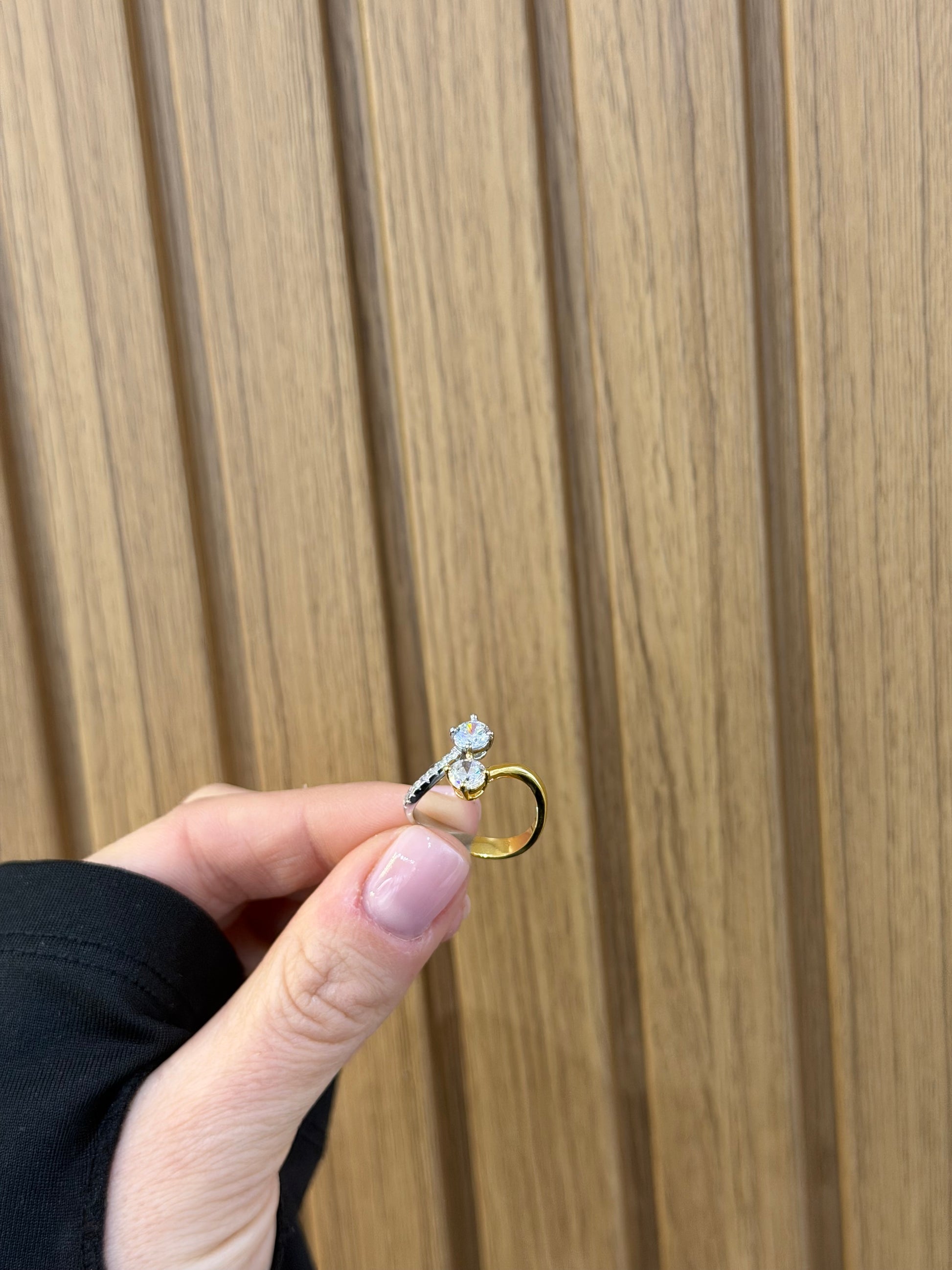 ANELLO BRIGHTER ARGENTO 925 BICOLORE