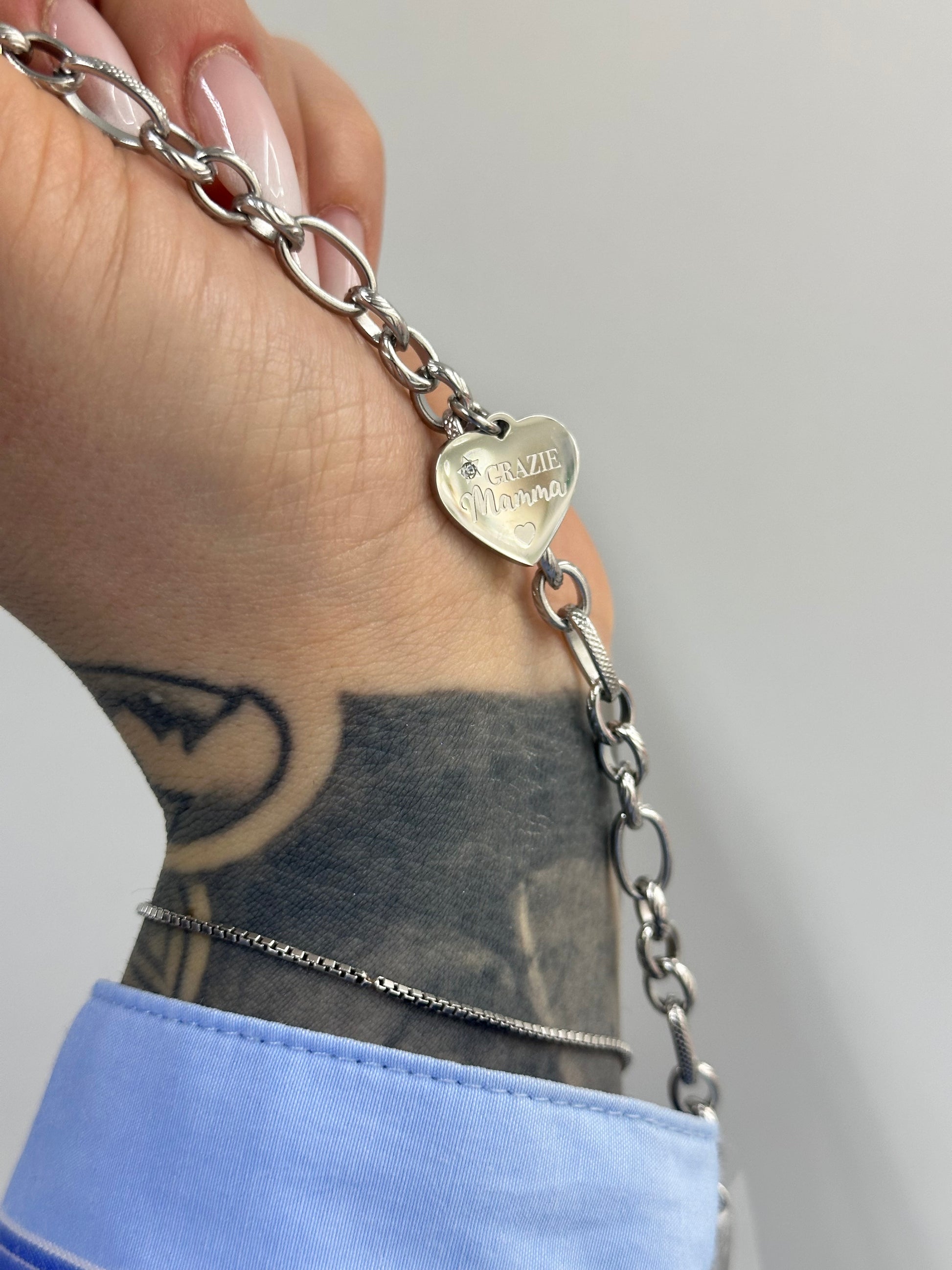BRACCIALE GRAZIE MAMMA S'AGAPO