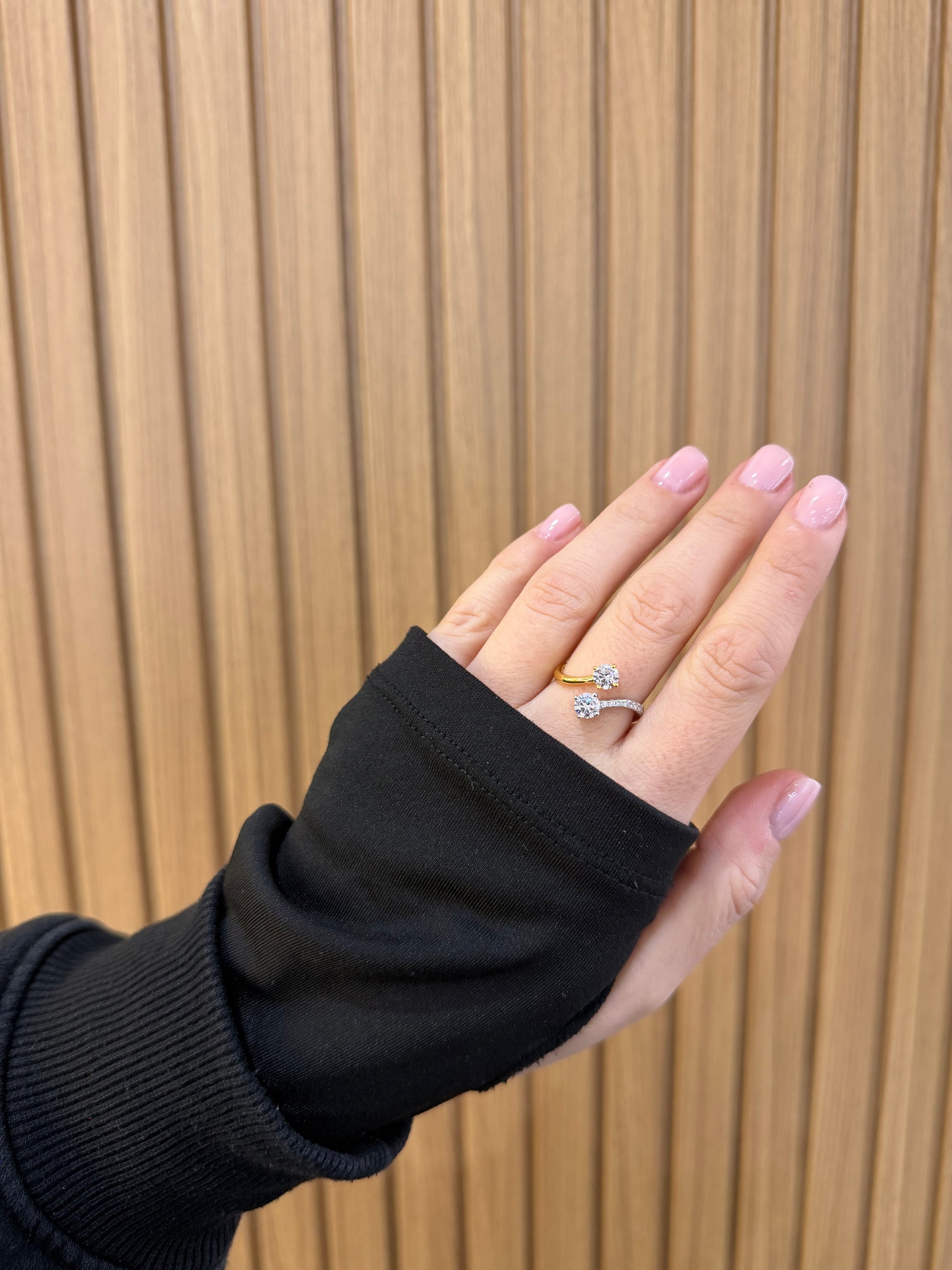 ANELLO BRIGHTER ARGENTO 925 BICOLORE