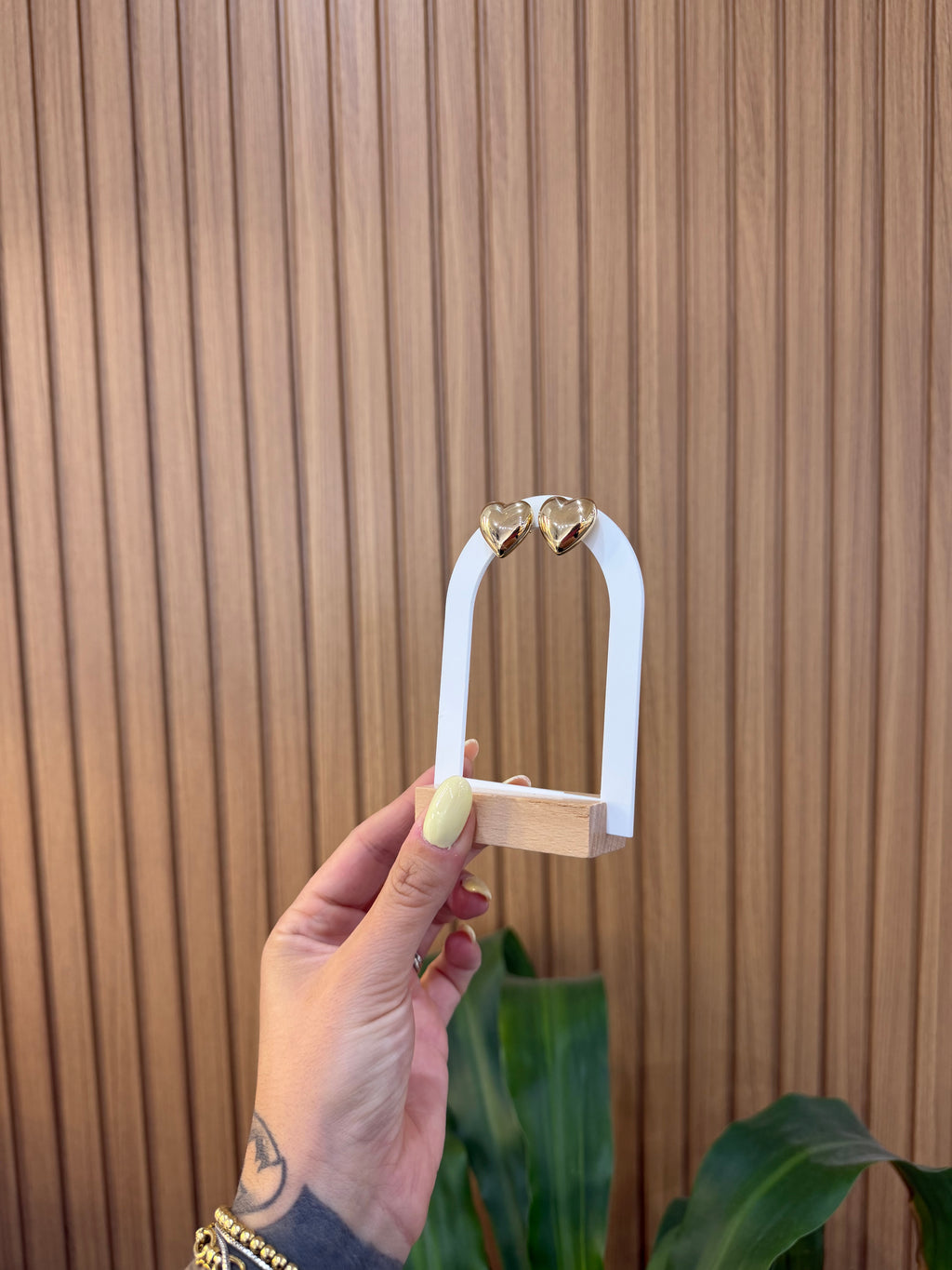 ORECCHINI ORO 18KT CUORI ELETTROFORMATI