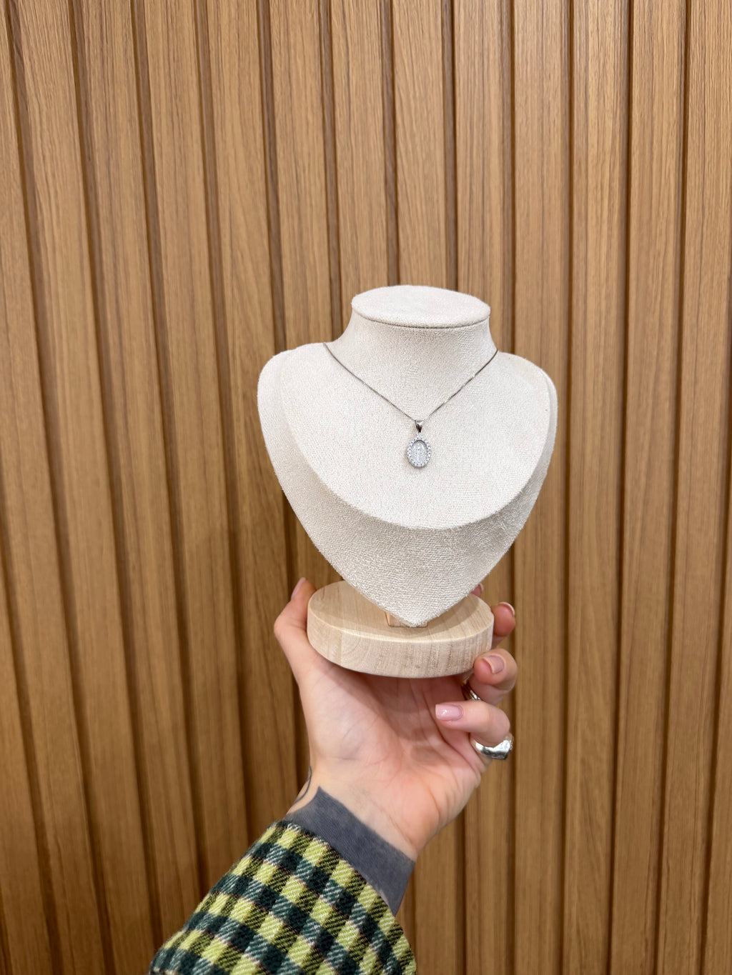 COLLANA MADONNINA GRANDE ARGENTO 925