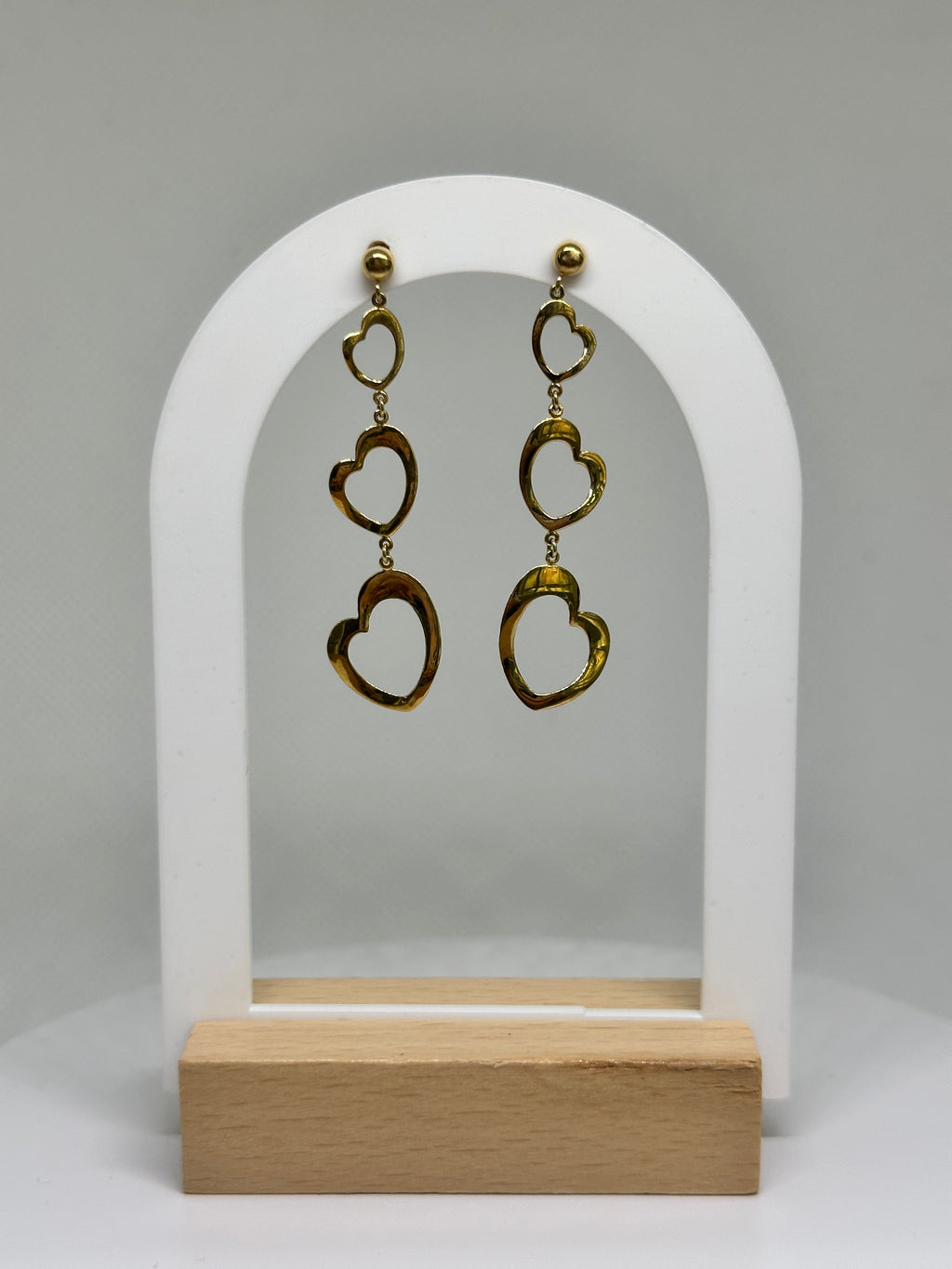 ORECCHINI CUORE ORO 18KT