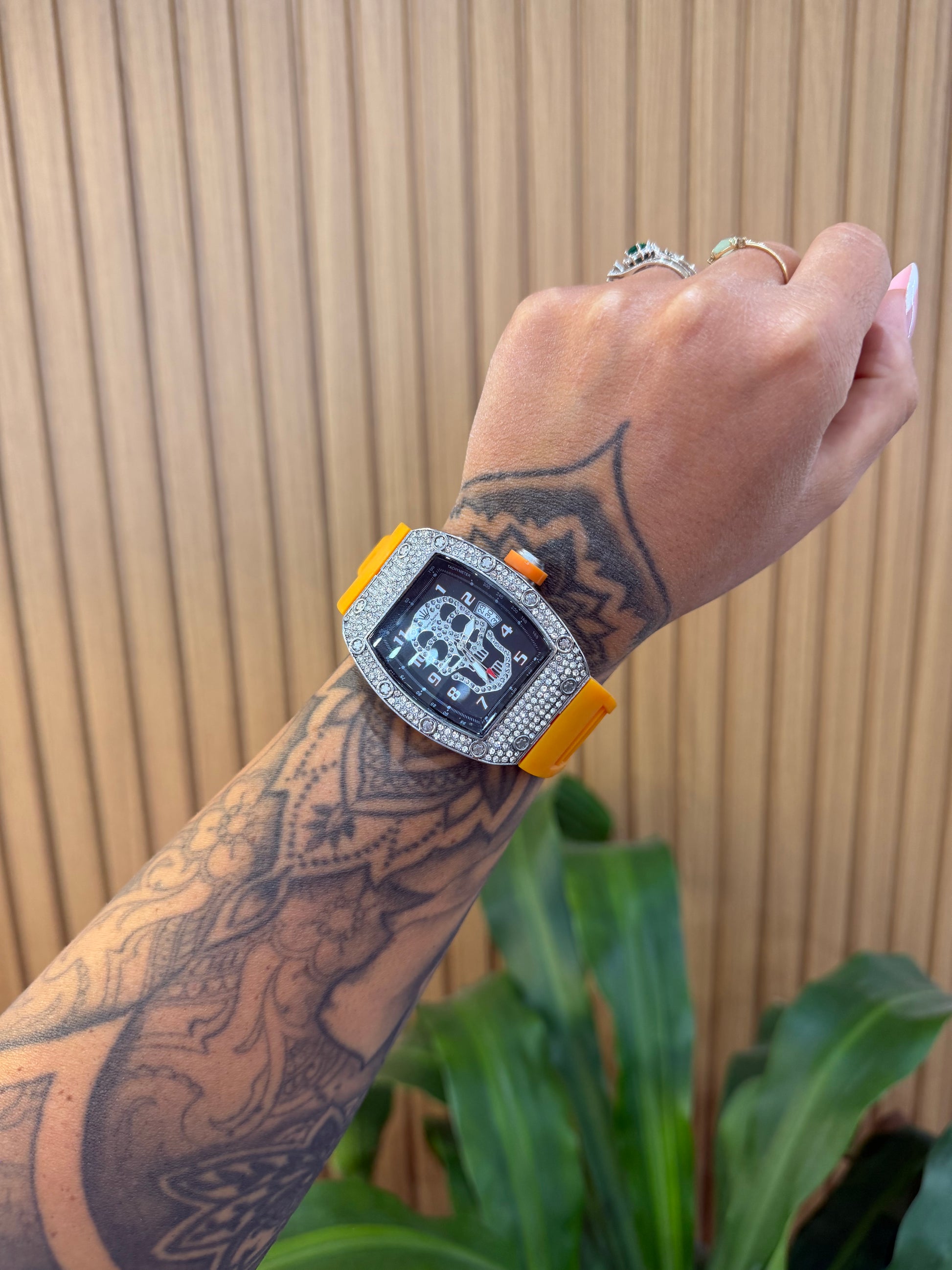 OROLOGIO RAPPER AMERICA ARANCIONE