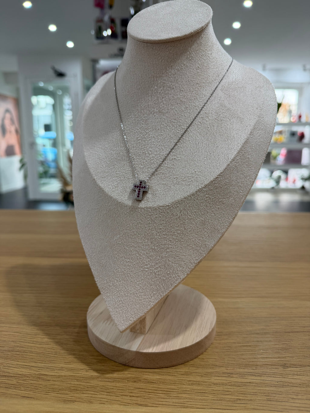 COLLANA CROCE AMIE ARGENTO 925