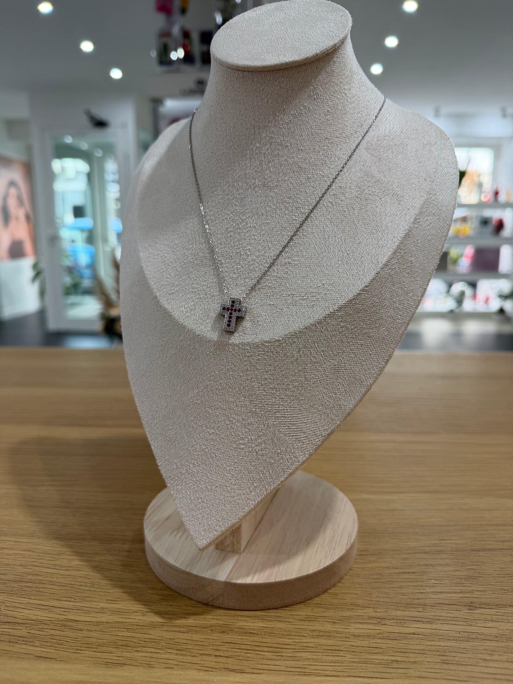 COLLANA CROCE AMIE ARGENTO 925