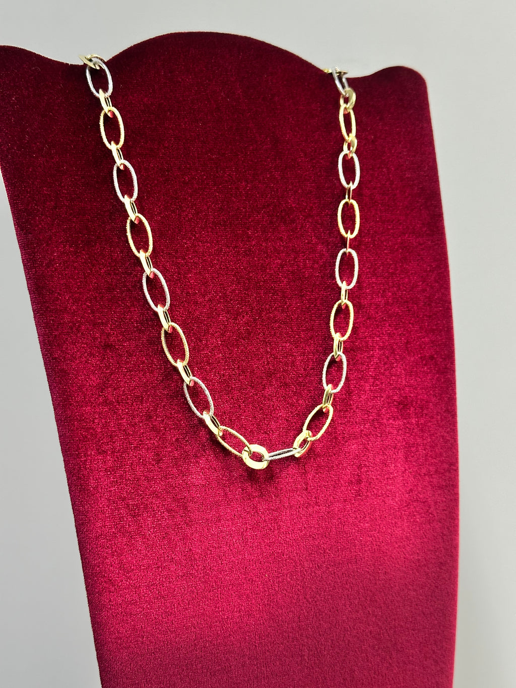 COLLANA ORO 18KT BICOLORE