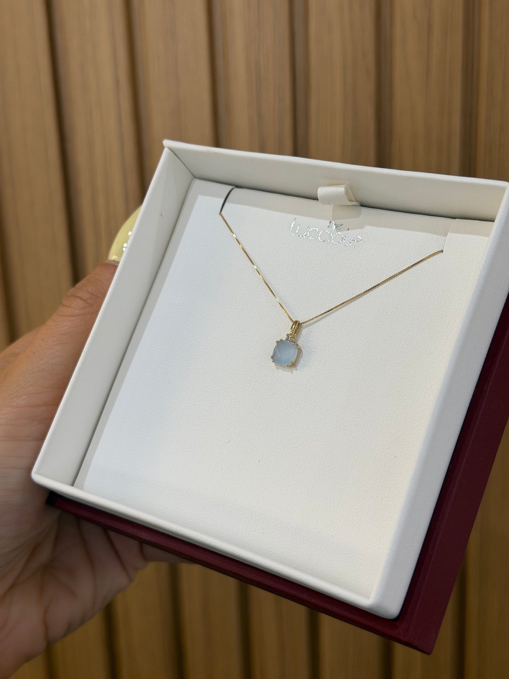 COLLANA LUCCIOLE PIETRA BLU