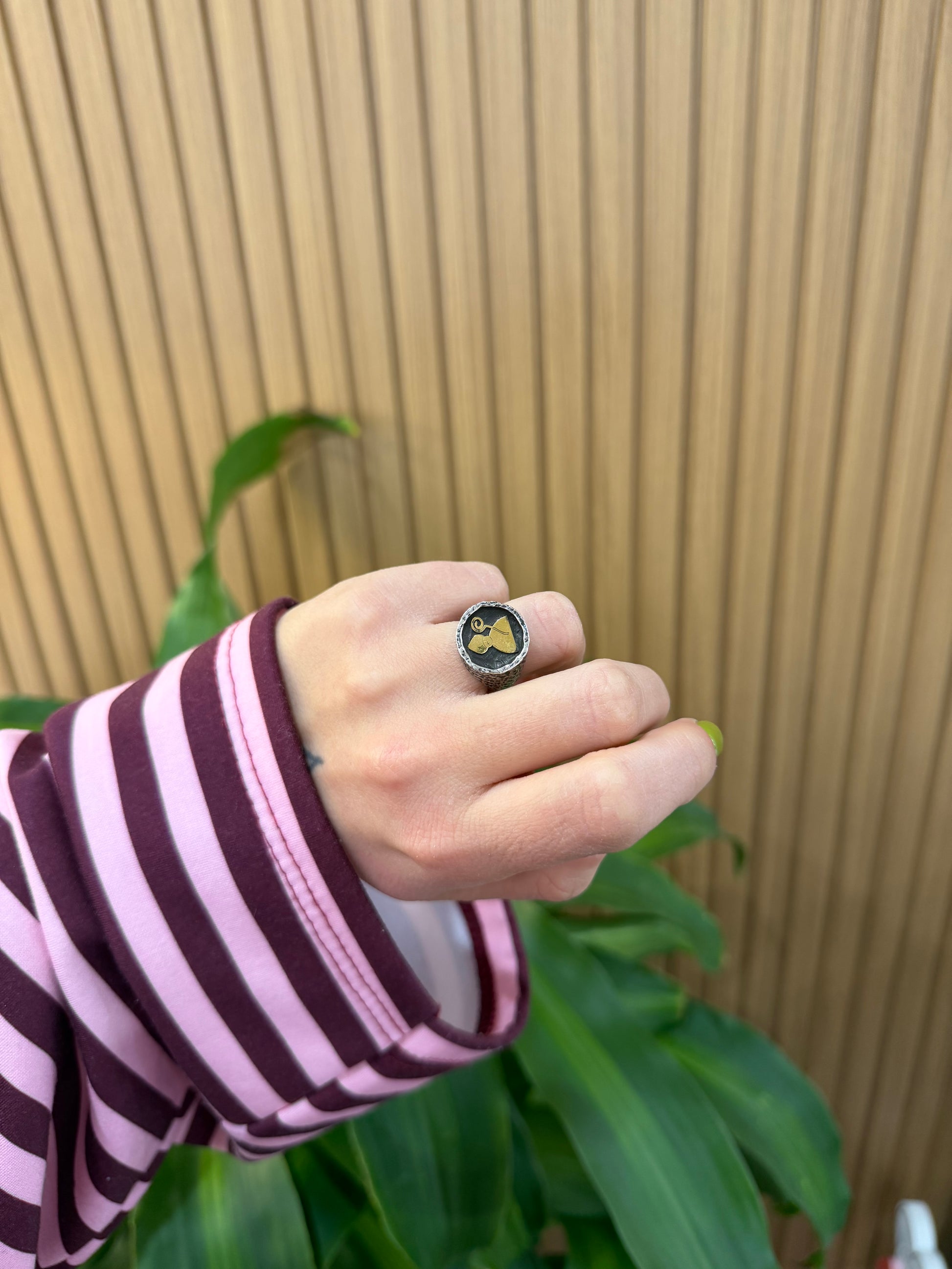 ANELLO SAN GENNARO ARGENTO 925 TONDO GRANDE