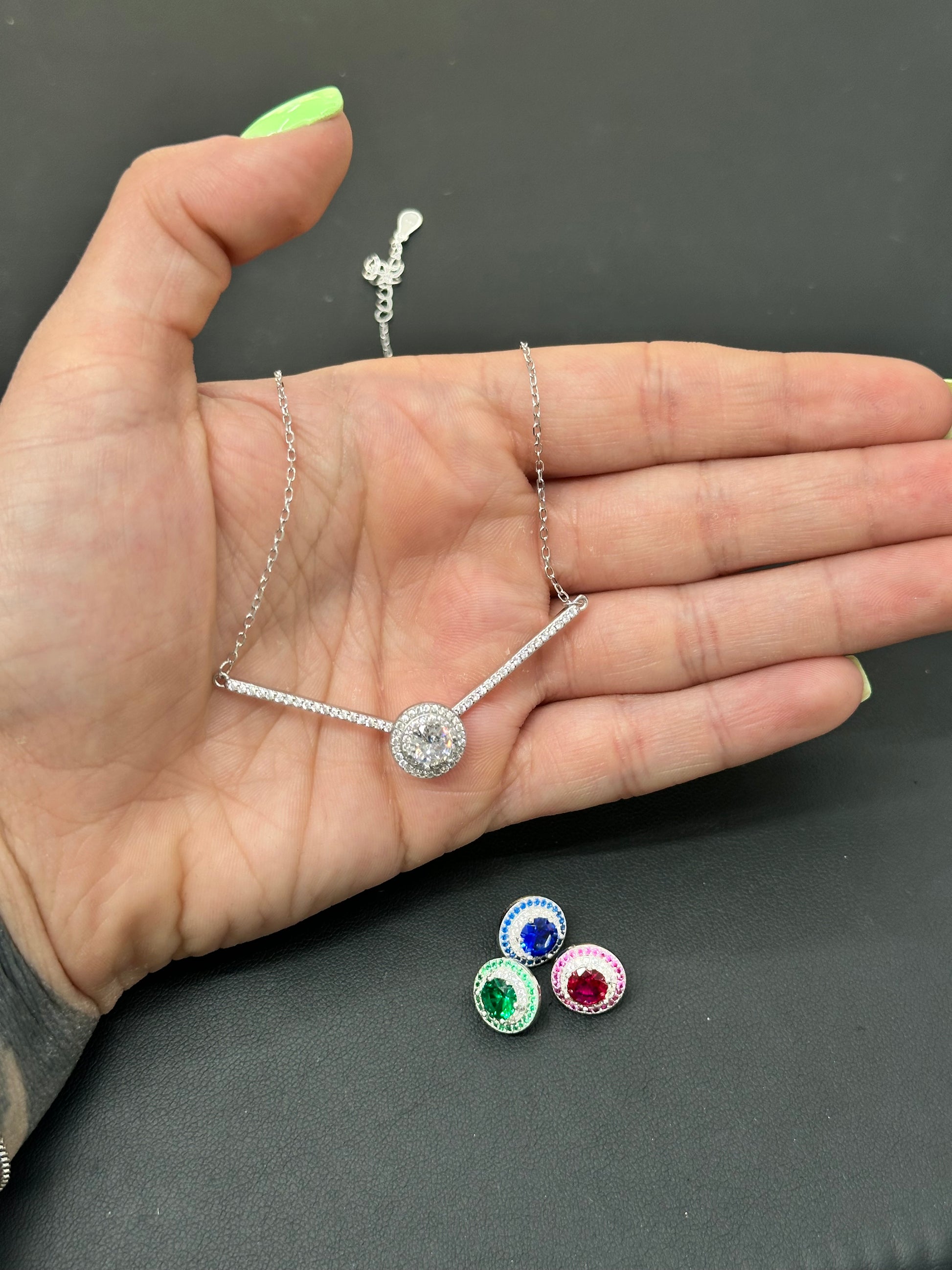 COLLANA CON PIETRE INTERCAMBIABILI ARGENTO 925
