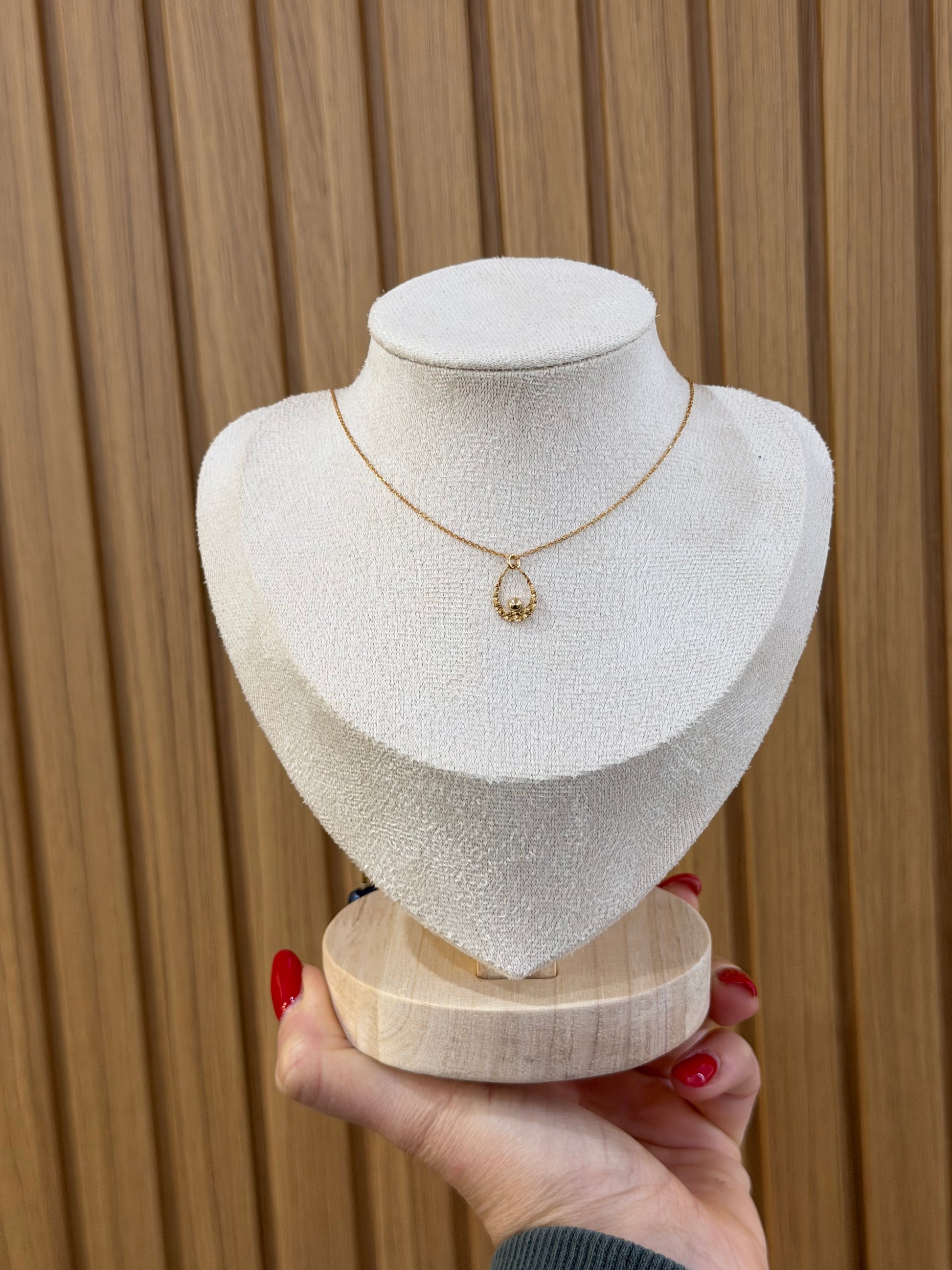 COLLANA GOCCIA DANA ORO 9 CARATI