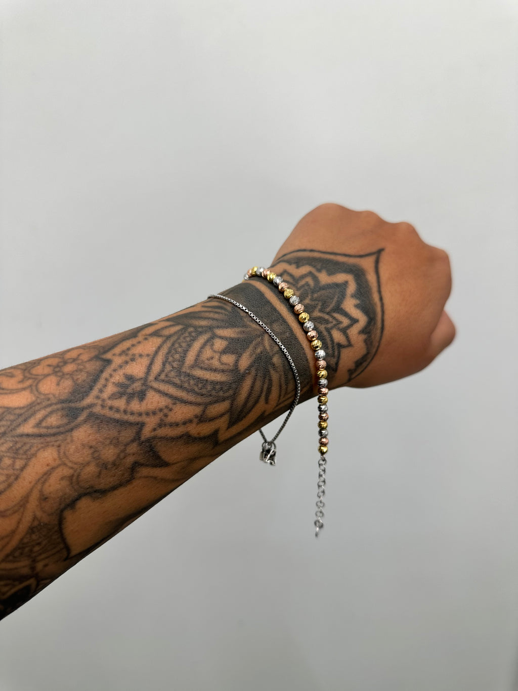 BRACCIALE MILLE LUCI 3 COLORI MEDIUM ARGENTO 925