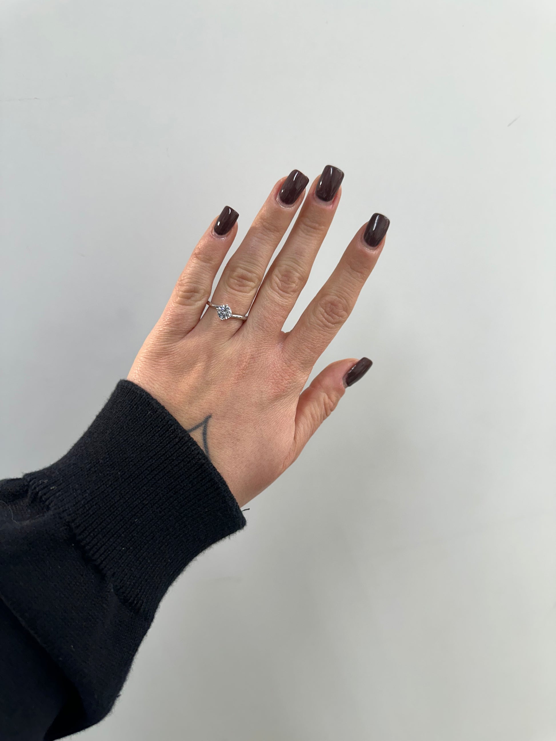 ANELLO SOLITARIO ARGENTO 925