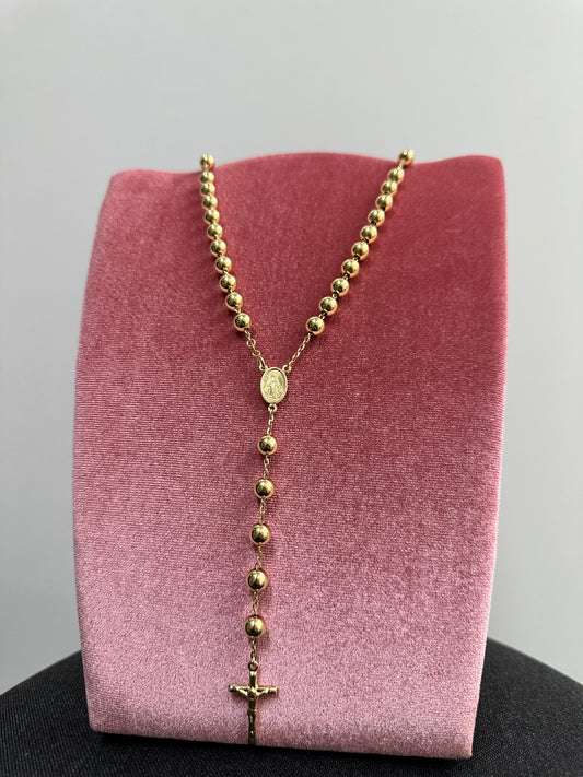 COLLANA ROSARIO ORO 18KT