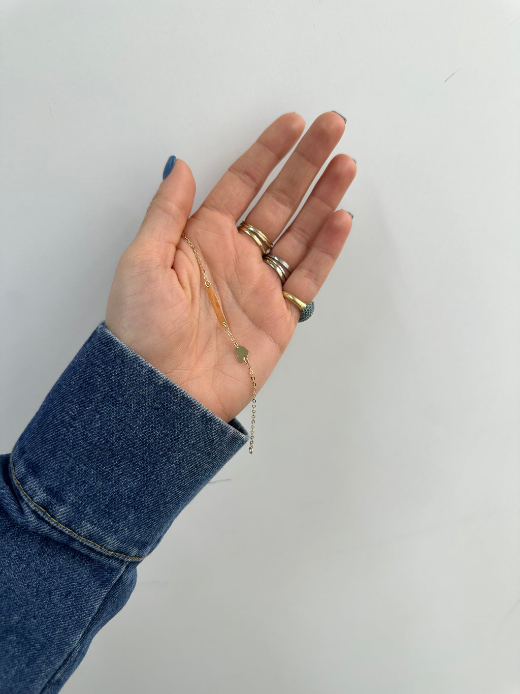 BRACCIALE BATTESIMALE CUORE ORO 18KT