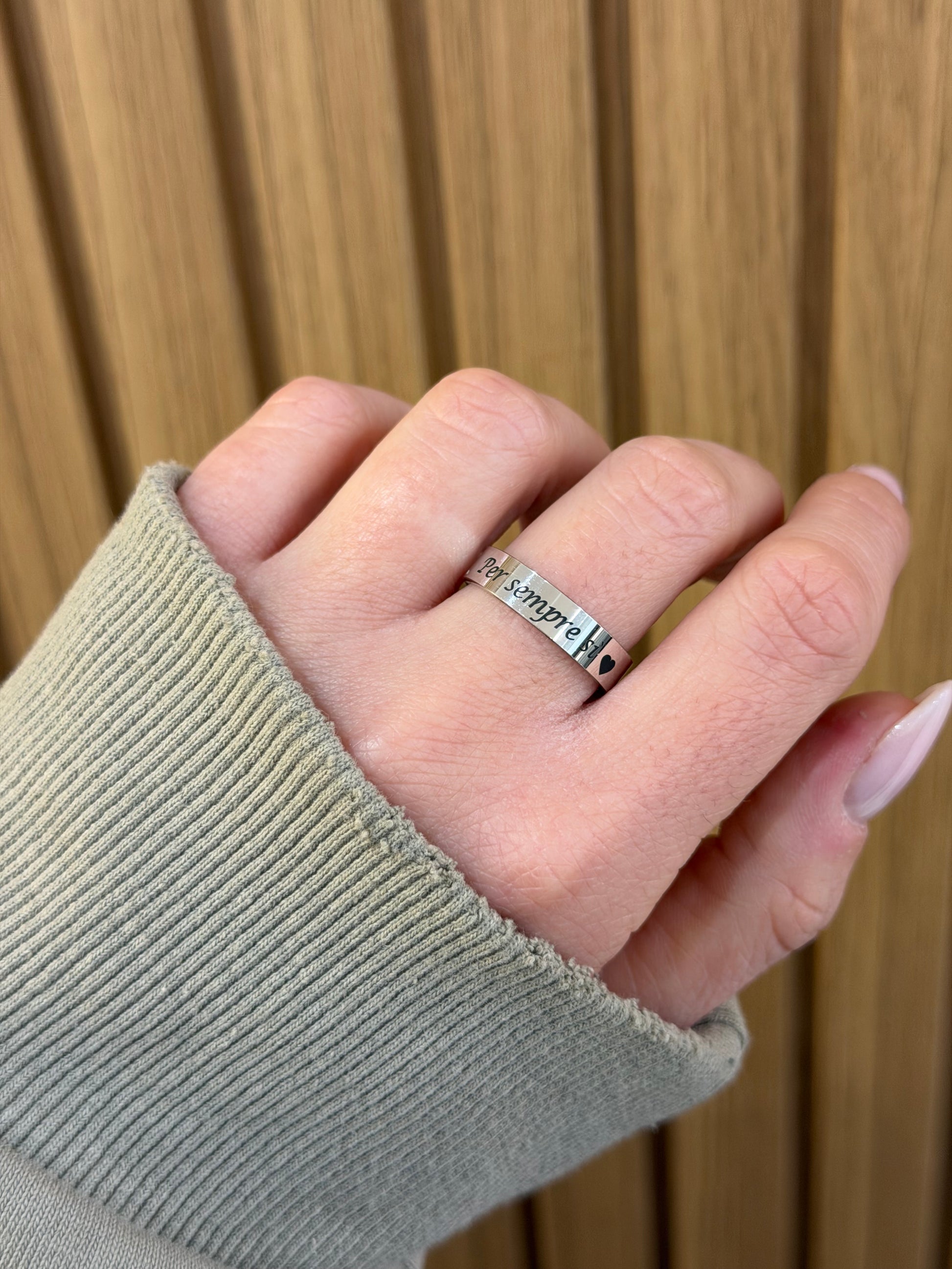 ANELLO PER SEMPRE SÌ ARGENTO 925