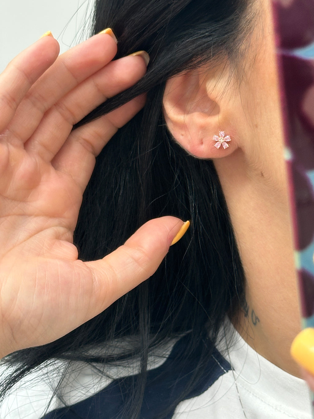 ORECCHINI FIORELLINO ROSA LAURA P