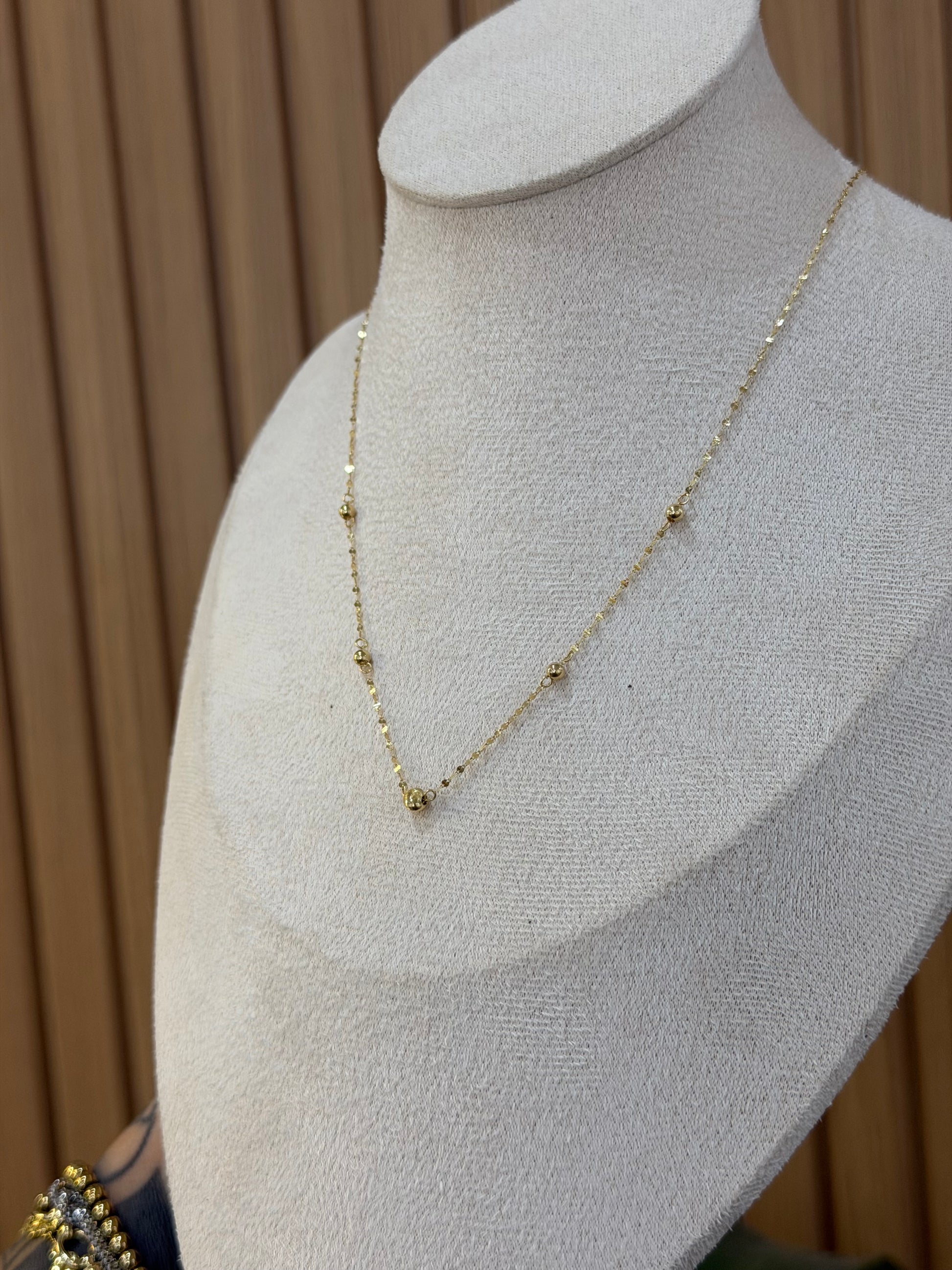 COLLANA SFERE ORO 18KT
