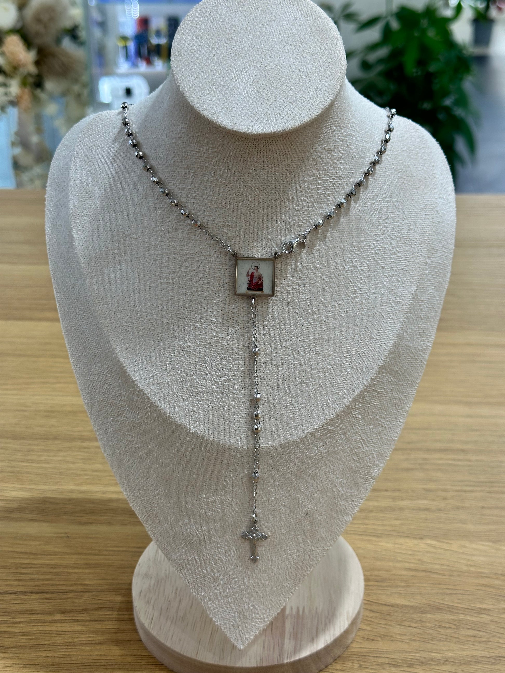 COLLANA ROSARIO CON SAN GIULIANO