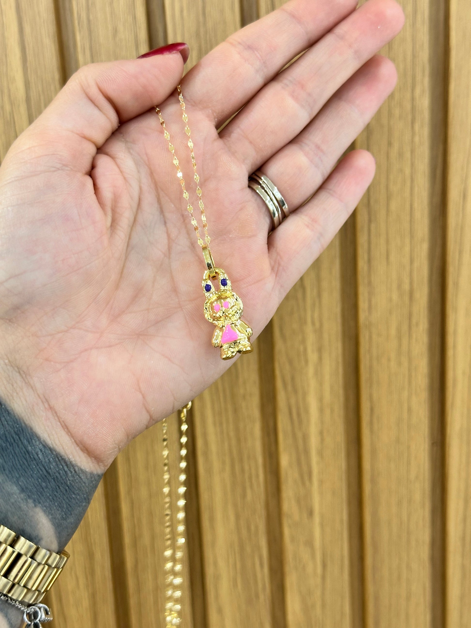 COLLANA LABUBU ORO 18KT