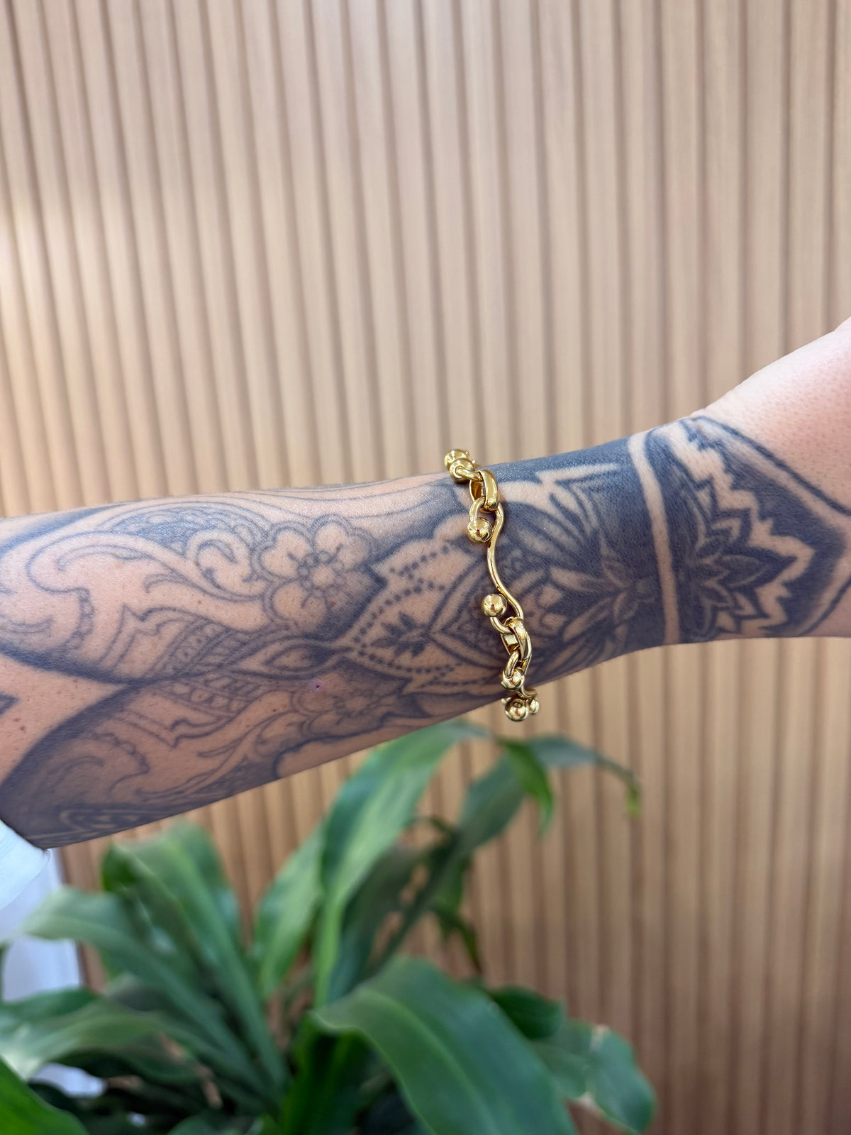BRACCIALE MARISOL ACCIAIO CON DORATURA
